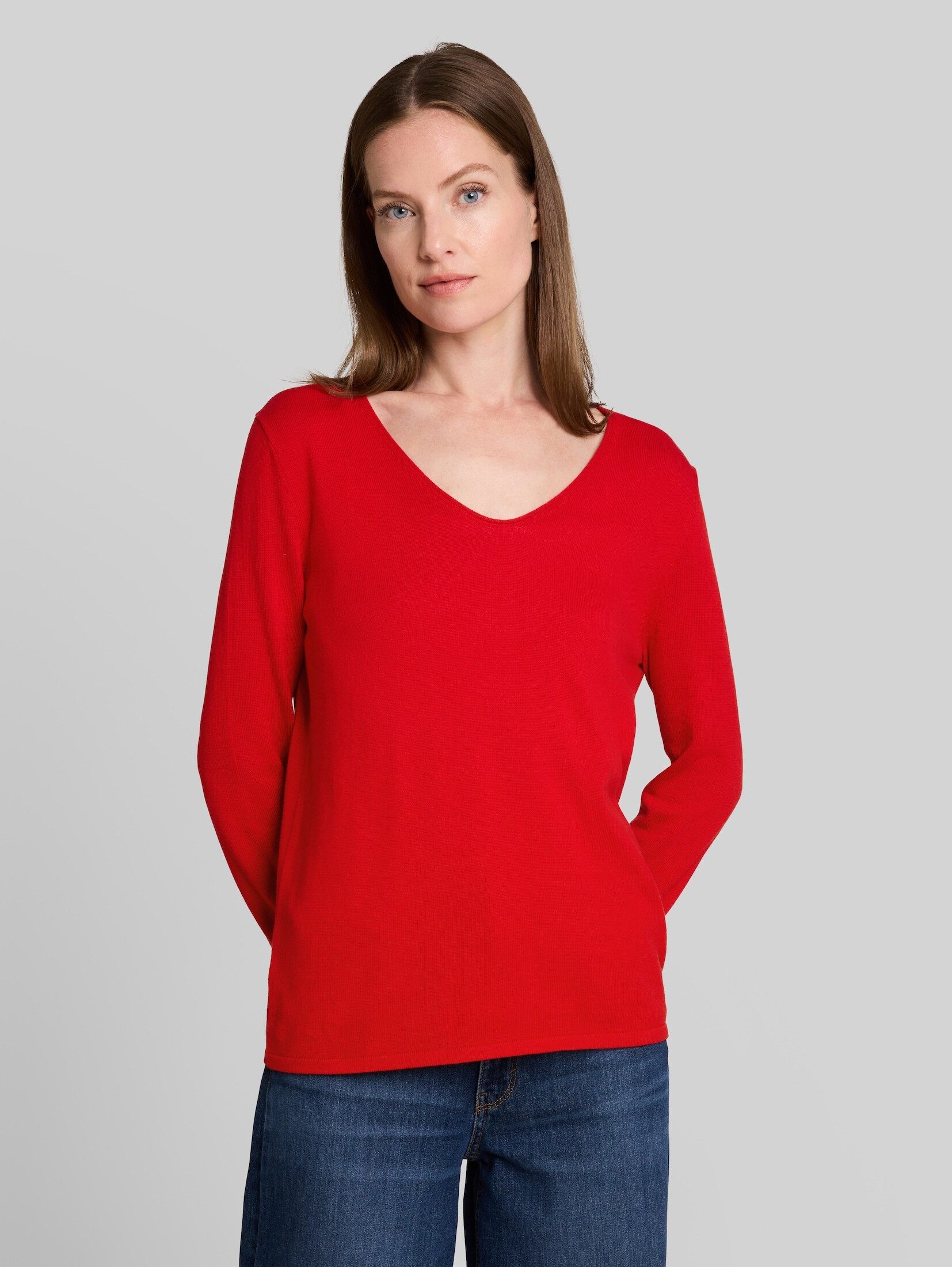 TOM TAILOR Strickpullover Pullover & Strickjacken Strickpullover mit V-Ausschnitt