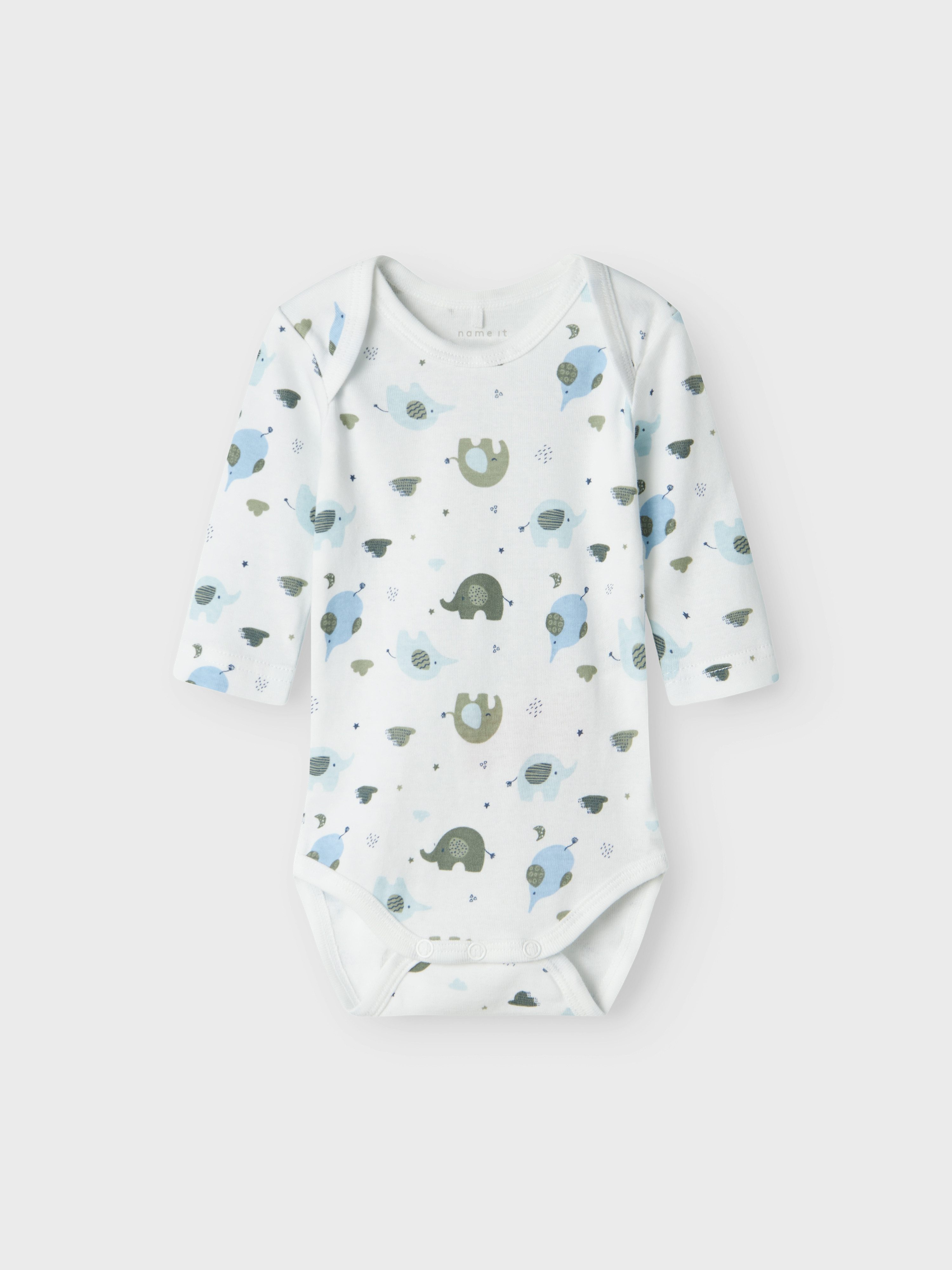Name It Schlafoverall NBMBODY 3P LS BABY ELEPHANT NOOS (Packung, 3-tlg)