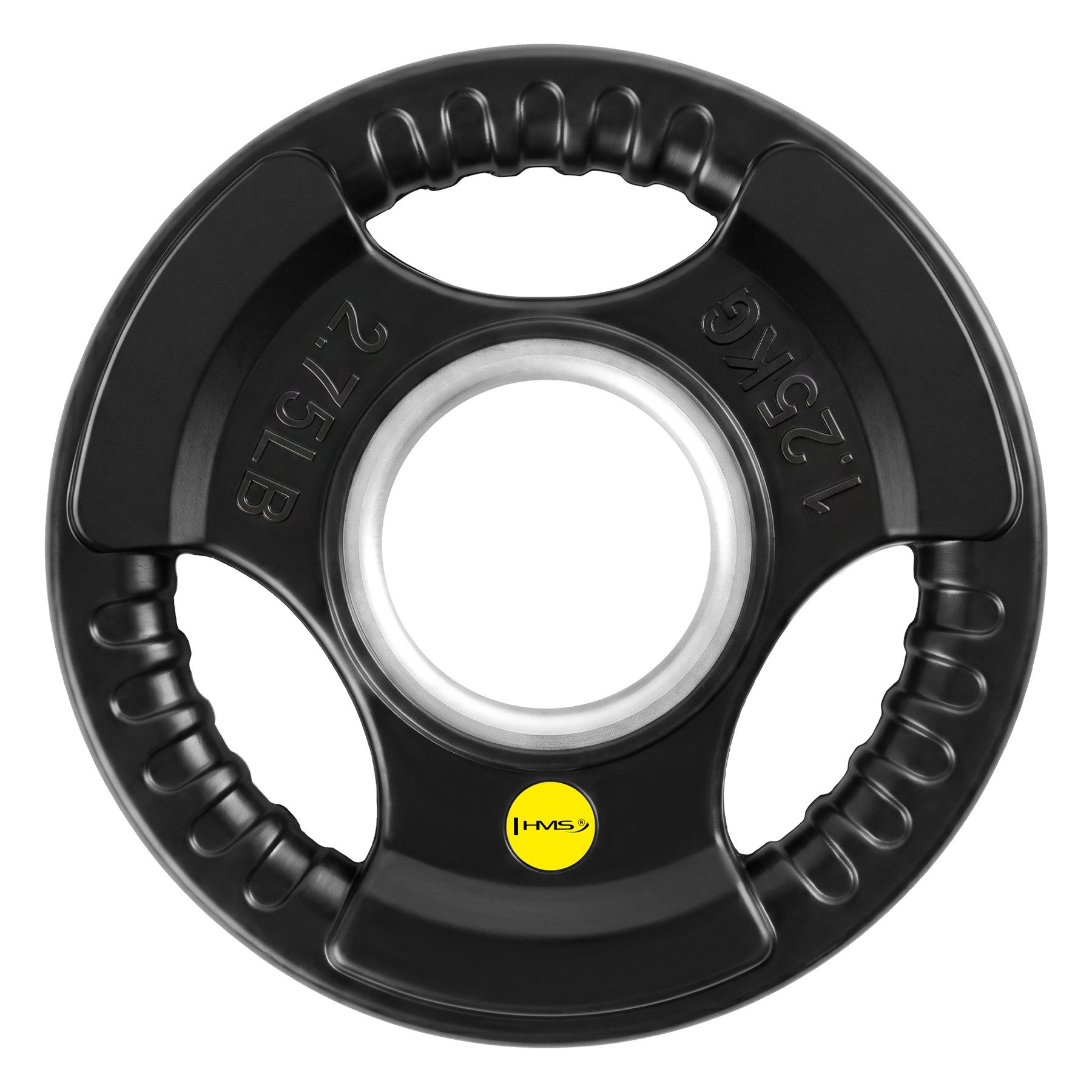 HMS Hantelscheibe Gewichtsscheibe Langhantelscheibe Krafttraining, 2.0 kg, (Spar-Set, 1-tlg., 16 x 3 cm gummiert), Griffmulden, gummiert, olympische Bohrung 51 mm