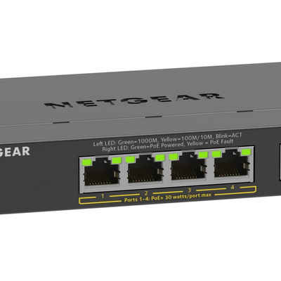 NETGEAR GS305EP Switch 5 Port Gigabit Ethernet LAN PoE Switch Plus Netzwerk-Switch