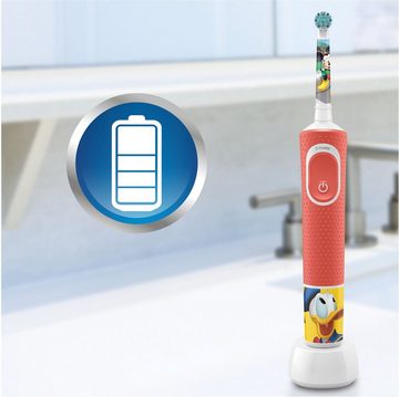 Oral-B Elektrische Kinderzahnbürste Kids Mickey, Aufsteckbürsten: 1 St., extra weiche Borsten, 2 Putzmodi, Timer, 4 Mickey-Sticker, ab 3 Jahren