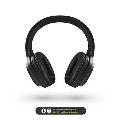 Leicke »DJ Roxxx AirComfort Pro« Bluetooth-Kopfhörer (Freisprechfunktion, Siri, Google Assistant, Bluetooth, SD-Kartensteckplatz, integriertes Mikrofon)