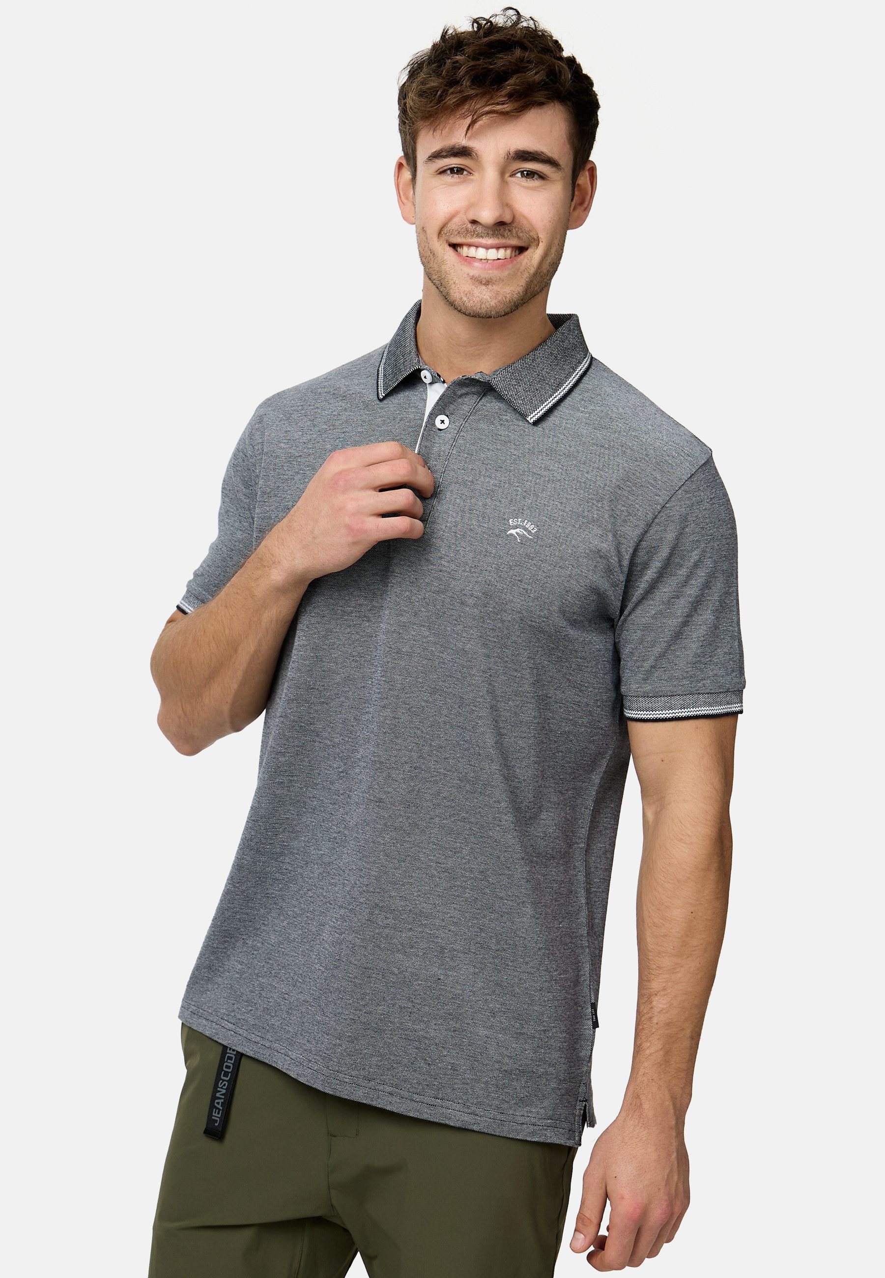 Indicode Poloshirt Herren INSan Jose Polo Shirt Herrenshirt 100% Baumwolle