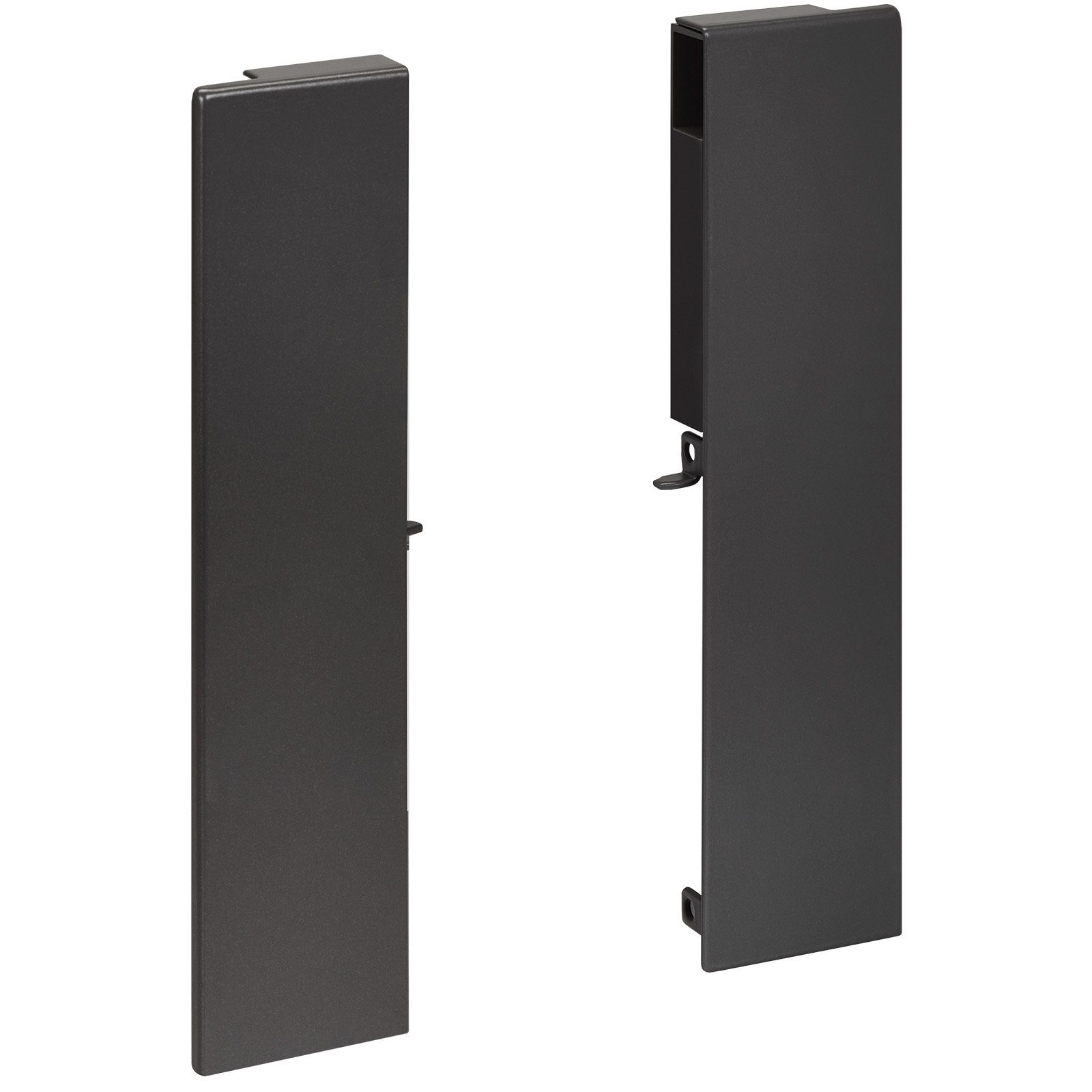SO-TECH® Schubkasten Fronten für Innenschublade für JUNKER SLIM Schubladensystem, Frontadapter anthrazit, für Schubladenhöhe 167 mm, 1 Paar