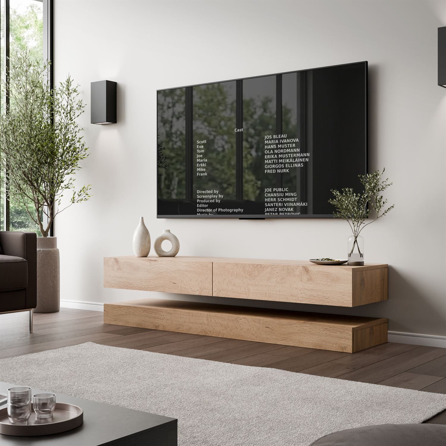 Lookway TV-Schrank SKY 140 cm mit LED-Beleuchtung