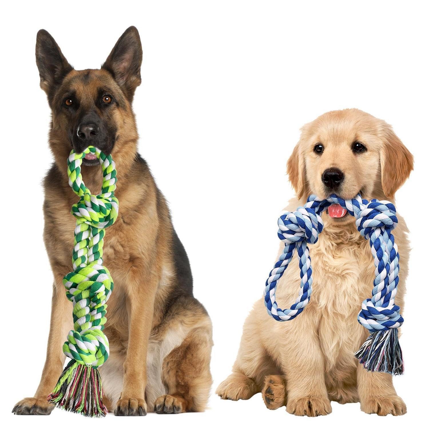LuxusKollektion Zerrspielzeug Hundespielzeug Seil Set 2Stk 55cm