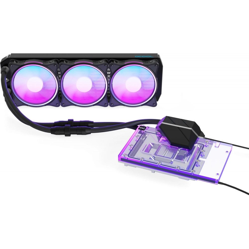 AlphaCool Wasserkühlung Eiswolf 2 AIO 360mm RTX 4090 Founders Edition, Backplate, Wasserkühler