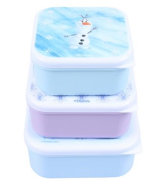 Sarcia.eu Lunchbox 3x Frühstücksdose Frozen Die Eiskönigin Disney
