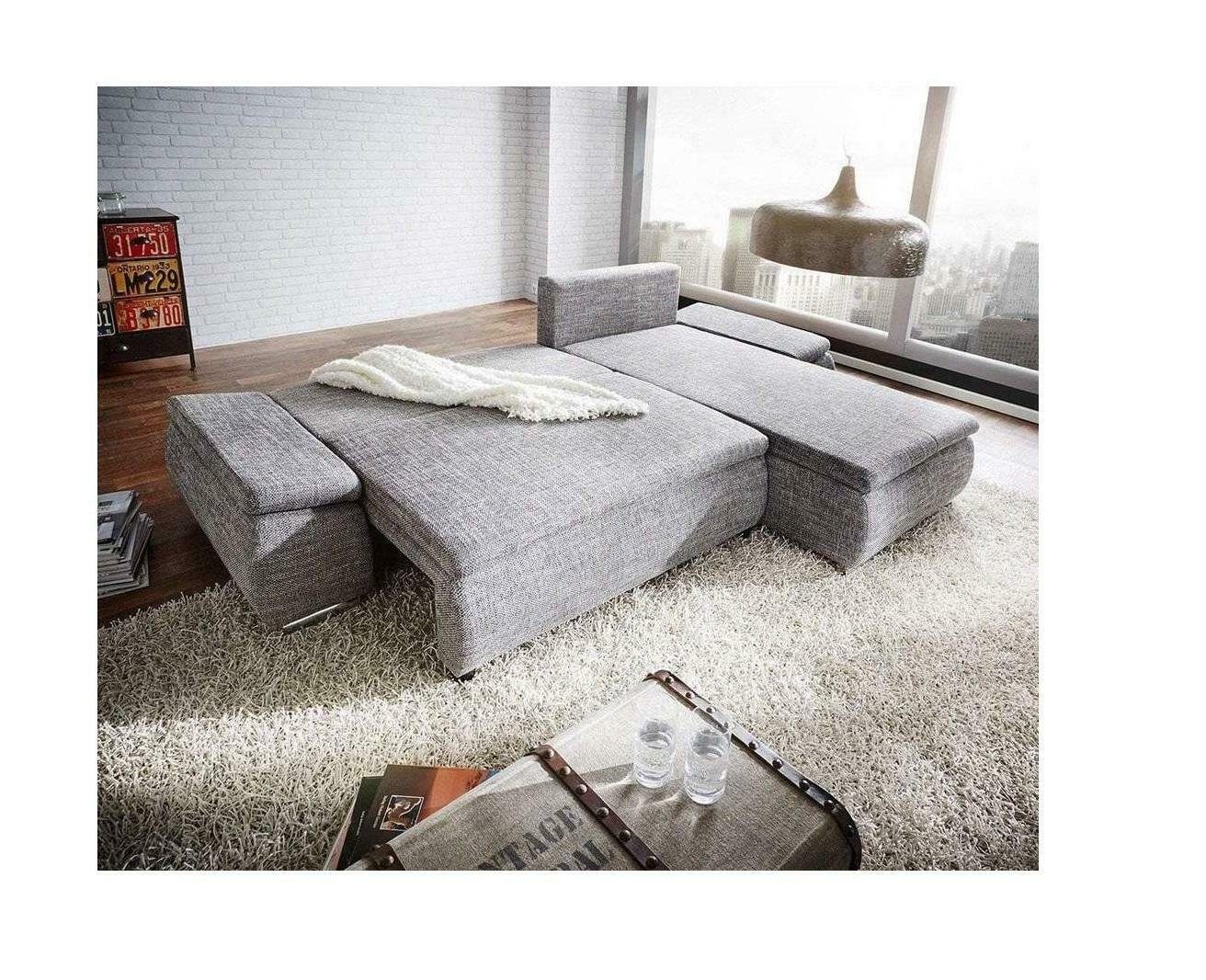Couch Schlafsofa Polster Design JVmoebel Sofa, Bettfunktion Schlafsofa Ecksofa