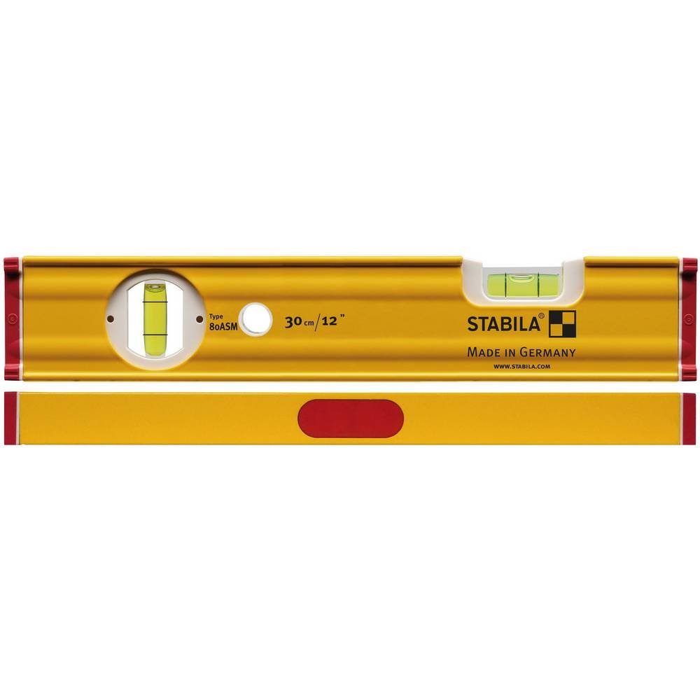 Stabila Wasserwaage Wasserwaage30 cm, mit Seltenerd-Magnetsystem 19676, mit Magnet