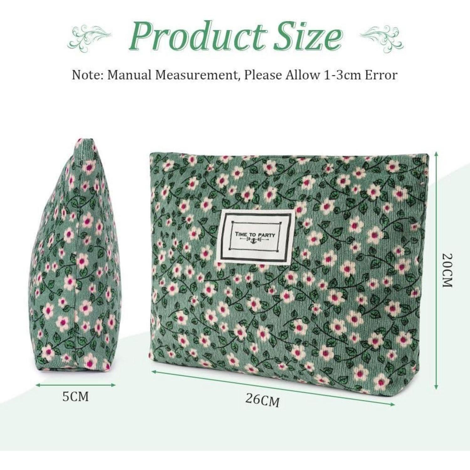 LuxusKollektion Kosmetiktasche Kulturtasche Cord Multifunktionaler Groß Kapazität Waschtasche