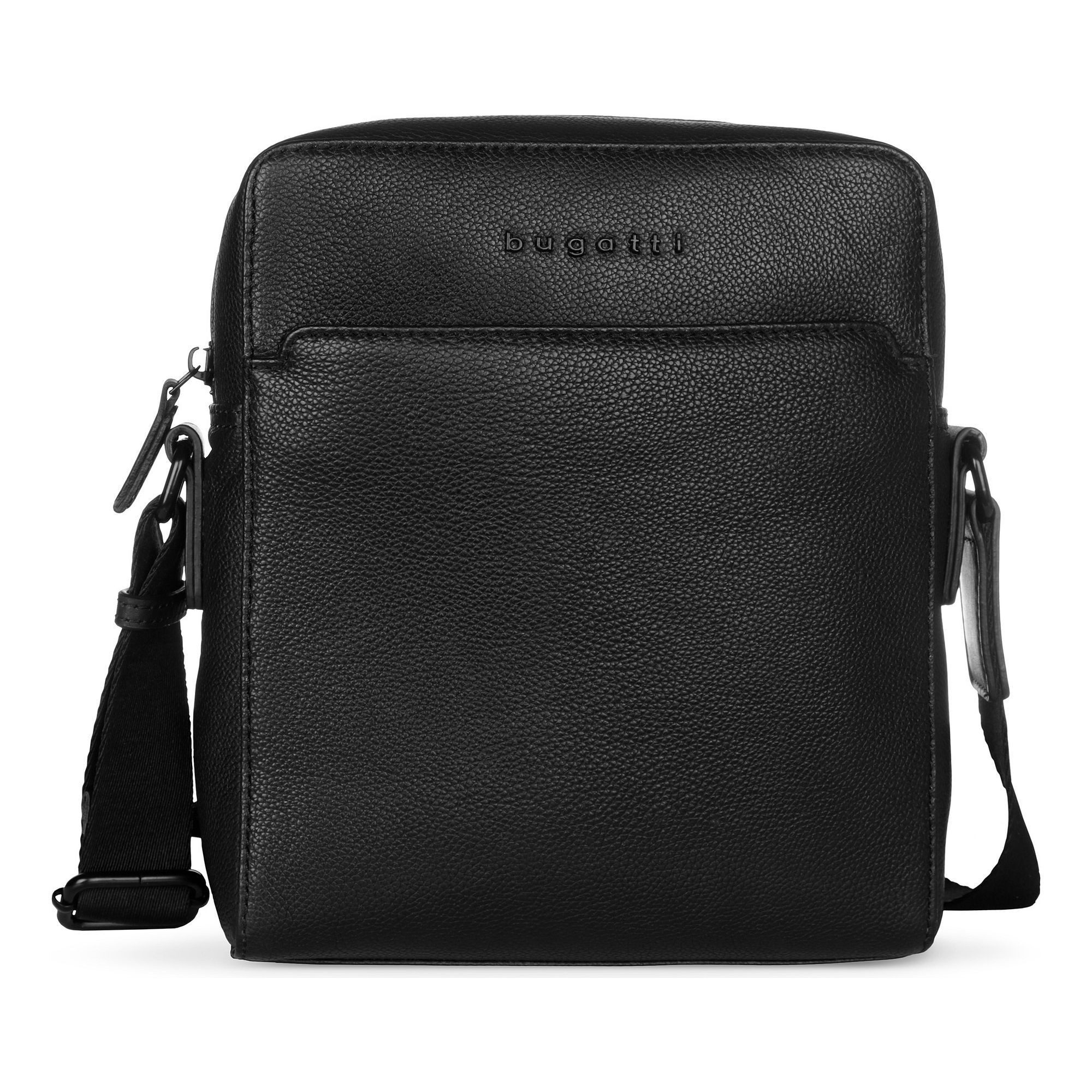 bugatti Umhängetasche Black, Leder