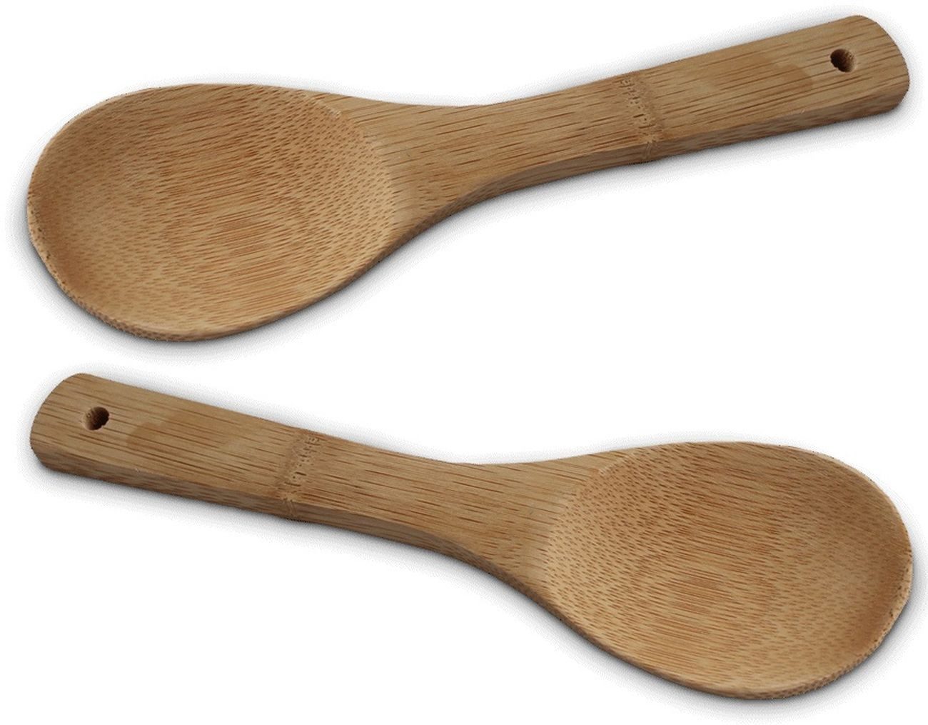 WestCraft Reislöffel Rice Series ASIATICA, Holz-Löffel-Set Asien / Reislöffel Bambus, Kochlöffel, Reis, Wok, Sushi, Nachhaltig, langlebig, pfannenschonend