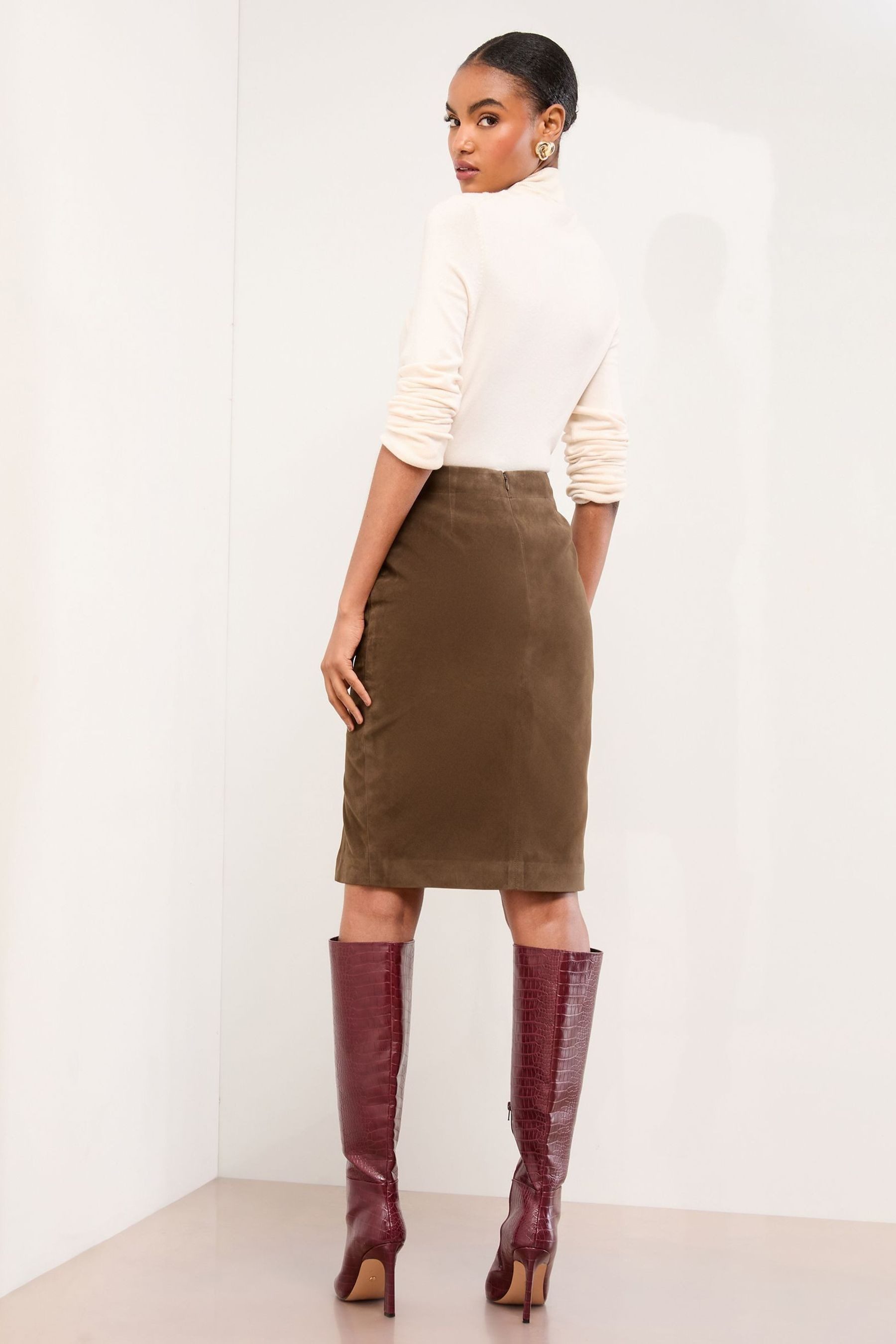 LIPSY Midirock Lipsy Midirock mit Seitenschlitz, Regular (1-tlg) günstig online kaufen