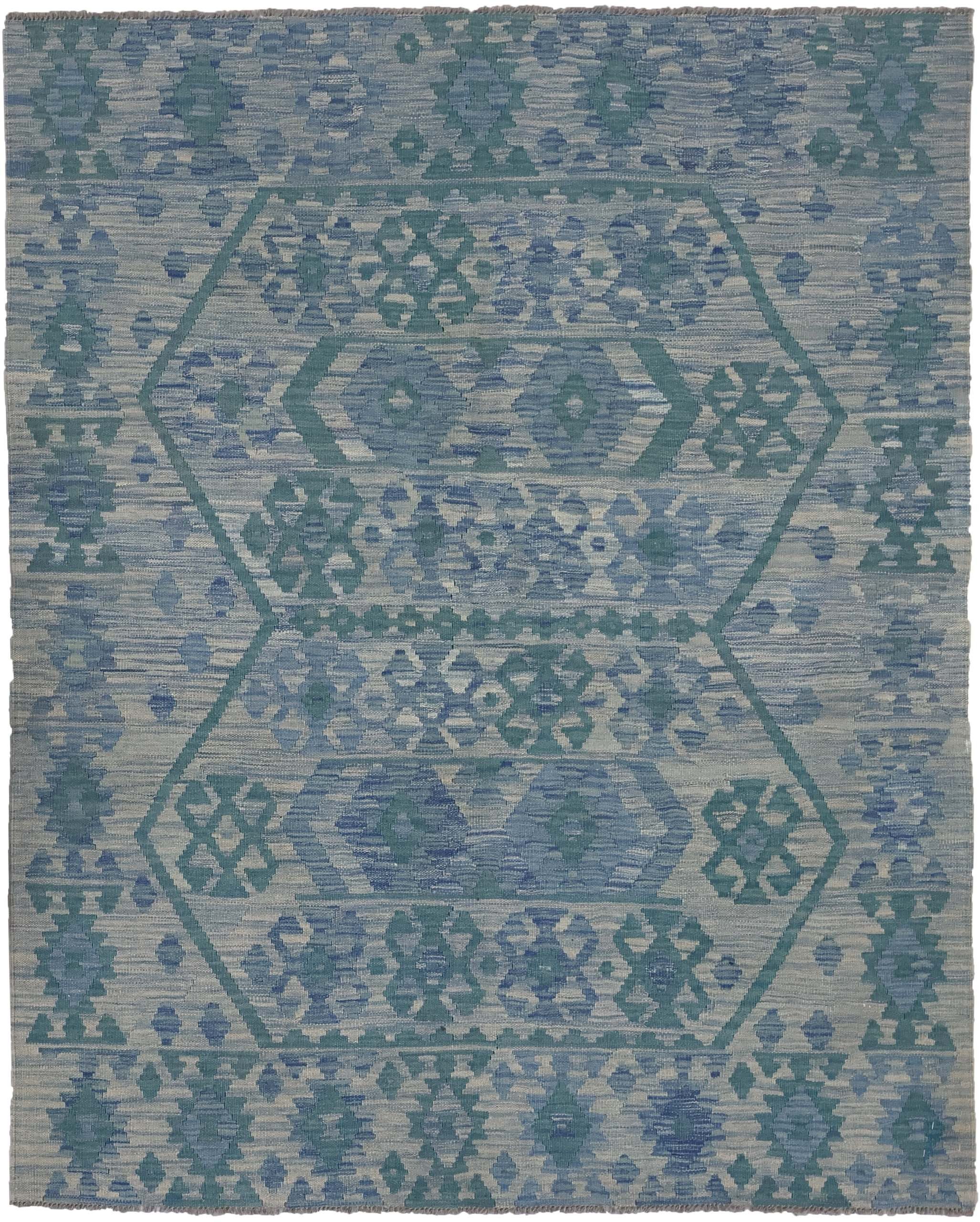 CABBEL Orientteppich 196x155 cm Kilim Multicolor Kelim Teppich Schurwolle Handgewebt Unikat, rechteckig, Höhe: 4 mm, 100% Schurwolle – weich und pflegeleicht