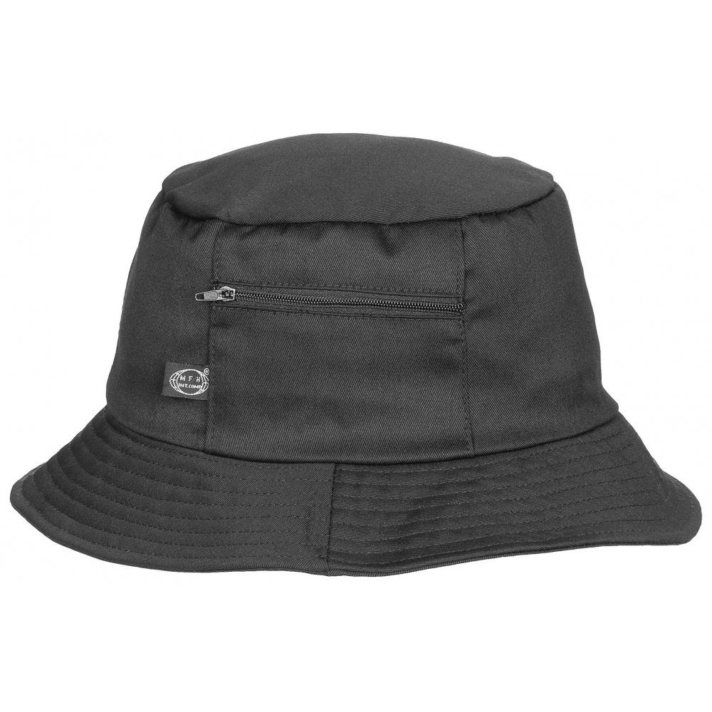 MFH Fischerhut Schlapphut (Fischermütze), kleine Seitentasche, schwarz - 59 günstig online kaufen