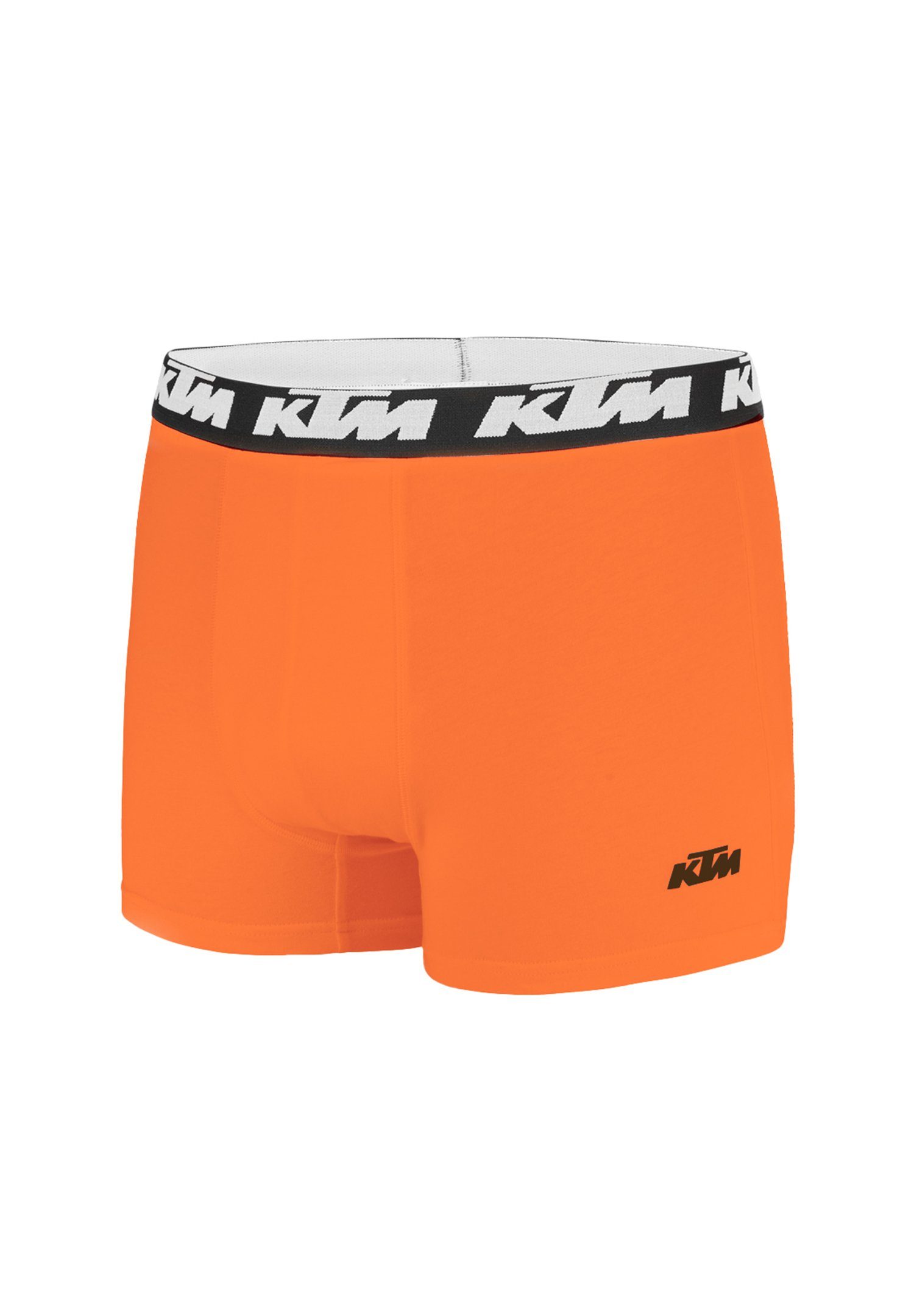 / (2-St) X2 Boxer Light Grey Man Pack Cotton Boxershorts KTM Orange