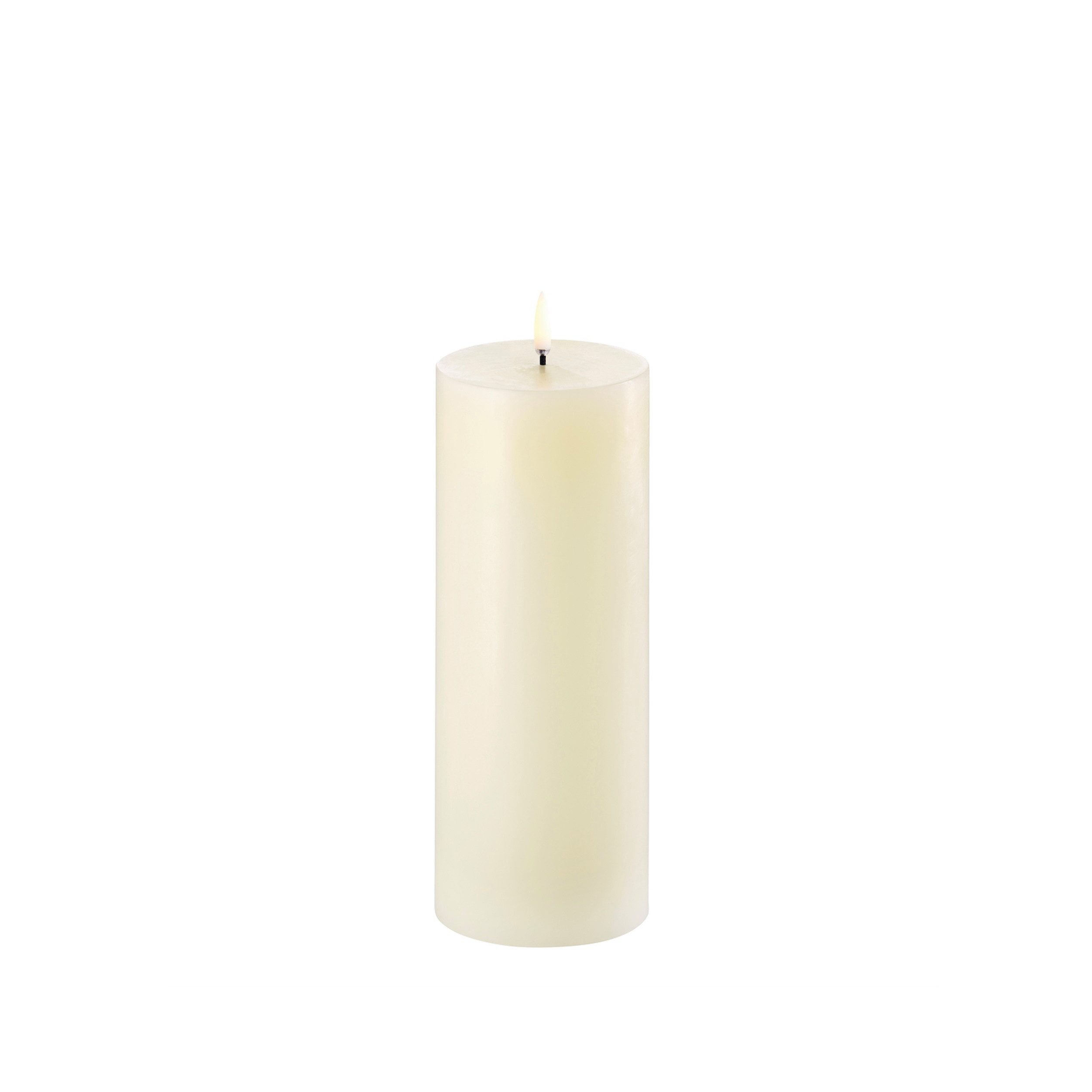 UYUNI Lighting LED-Kerze LED Kerze PILLAR 10,1 cm Indoor, Echtwachs