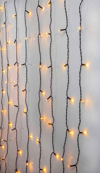 EGLO LED-Lichtervorhang »GOLDEN WARM WHITE«, 120-flammig, LED Lichterkette / schwarz / 120X0,064W / Beleuchtung - Licht - Weihnachtsbeleuchtung - Weihnachtsdeko - Dekolicht - Dekoration - Winter - Winterdeko - Weihnachten