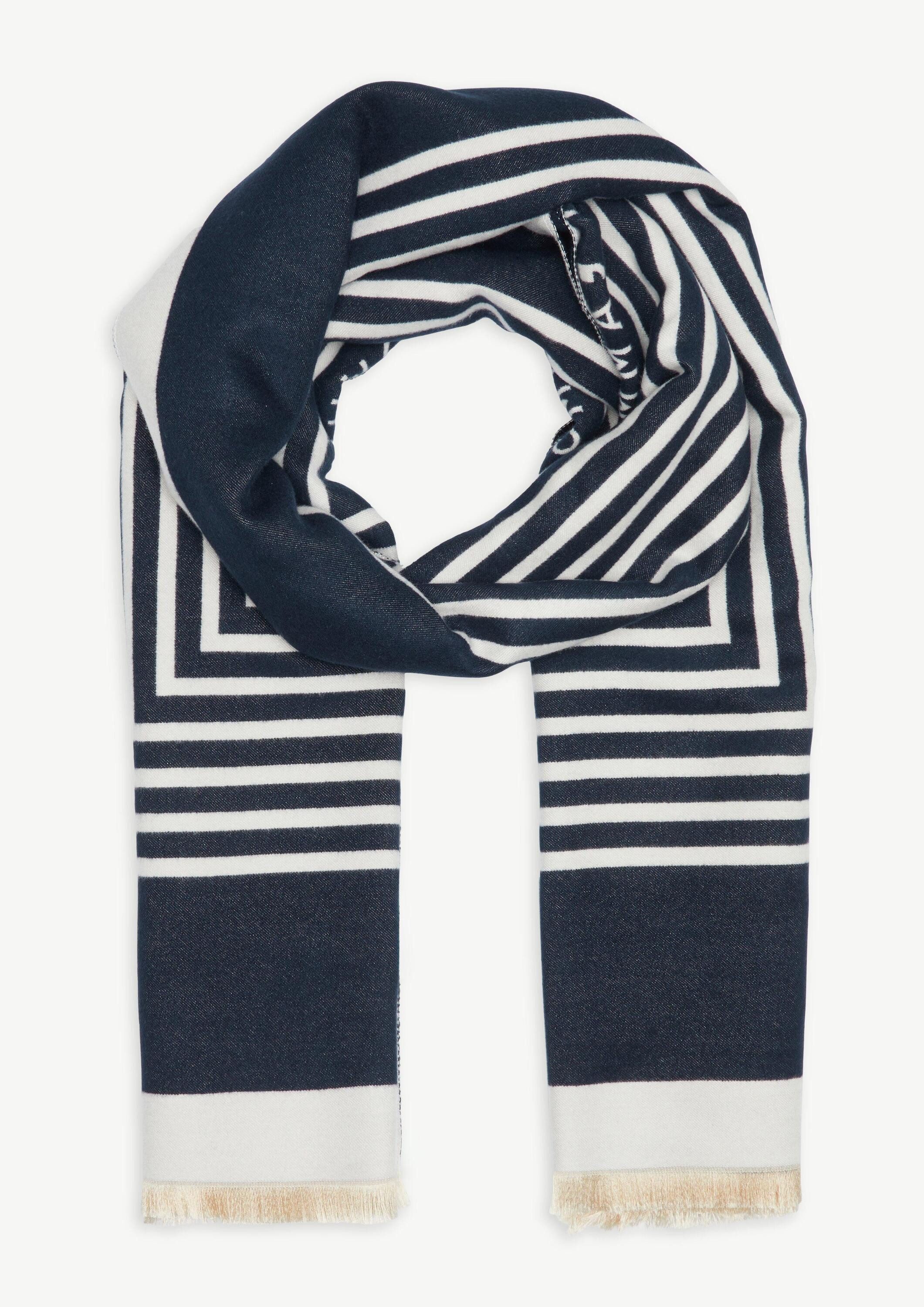 comma Schal Tuch Weicher Jacquard-Schal aus günstig online kaufen