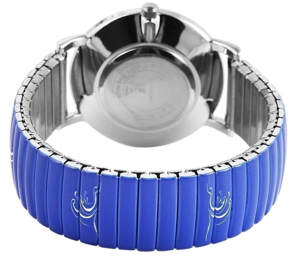 Selin Excellanc maritim Edelstahlzugband Blau Anker mit Damenarmbanduhr Quarzuhr