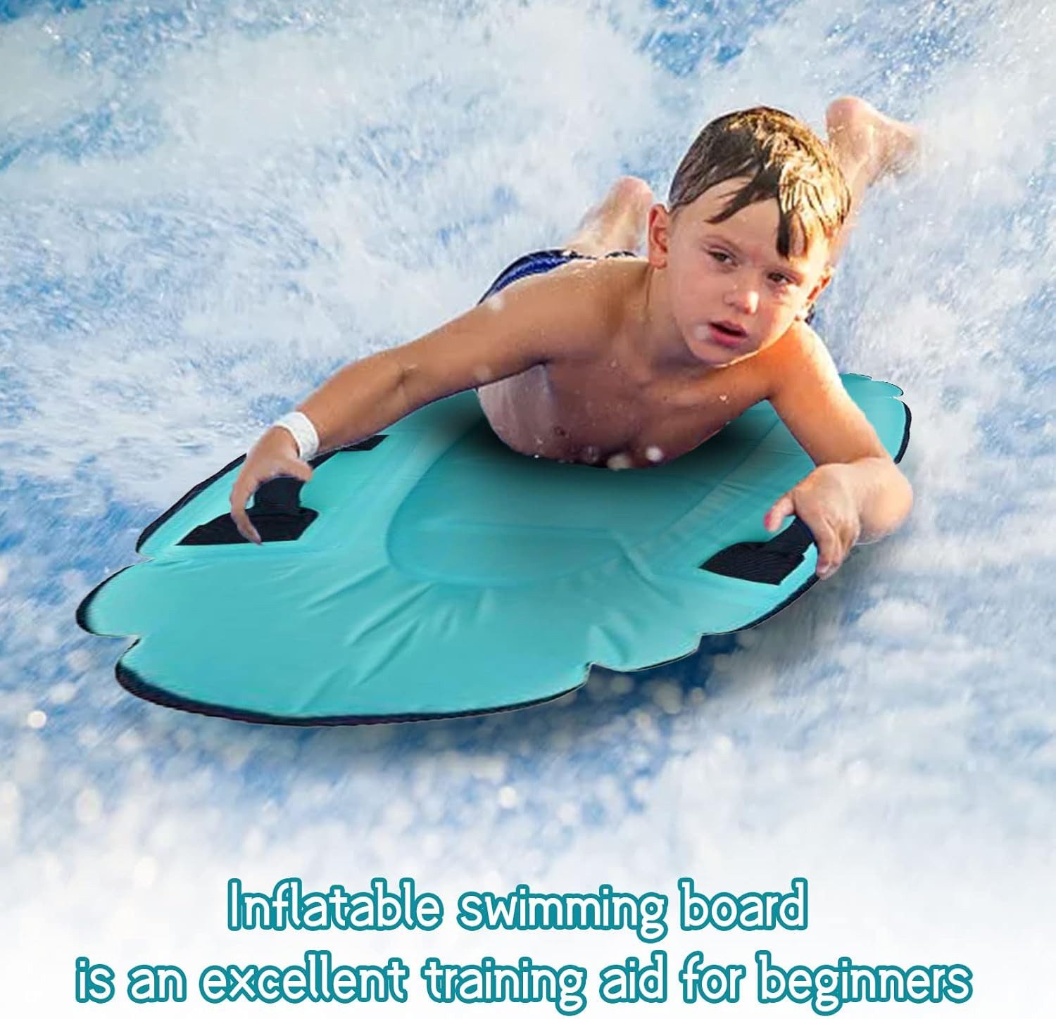 FELIXLEO Inflatable SUP-Board Aufblasbares Bodyboard Kinder Erwachsene Pool Schwimmhilfe Tragbar., (1 tlg) – Bild 5 von 5