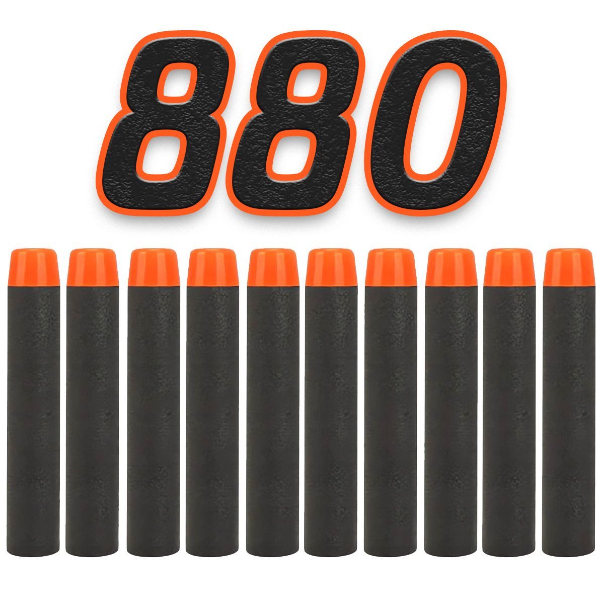 König Design Dartpfeil 880 Soft Nachfüll Foam Darts Pfeile Elite Clip für NERF N-Strike, Ersatzpfeile Munition Foam Darts kompatibel mit Nerf Hasbro Fortnite