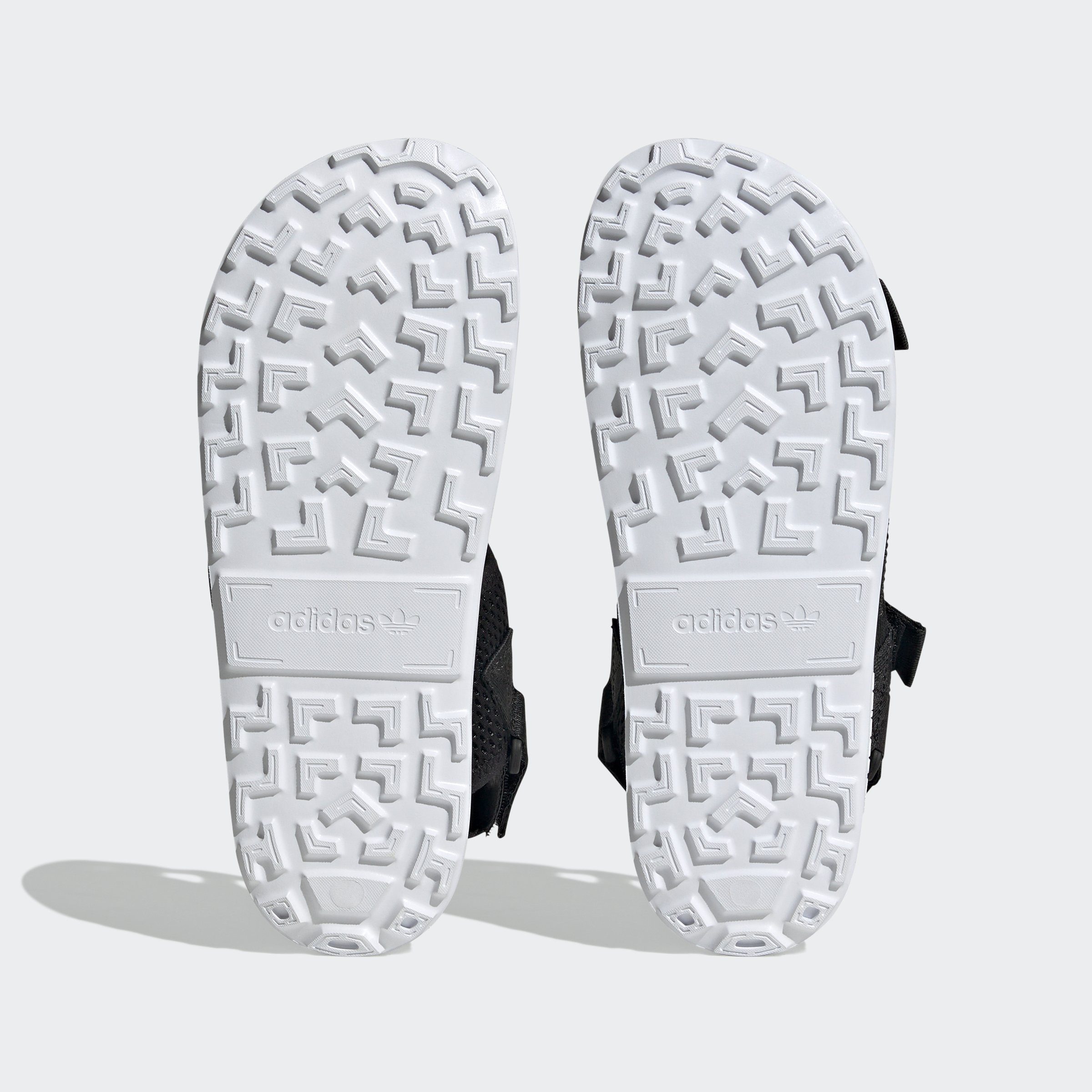 ADILETTE Black White Core / Klettverschluss adidas Cloud White Off mit / Sandale ADVENTURE Originals SANDALE