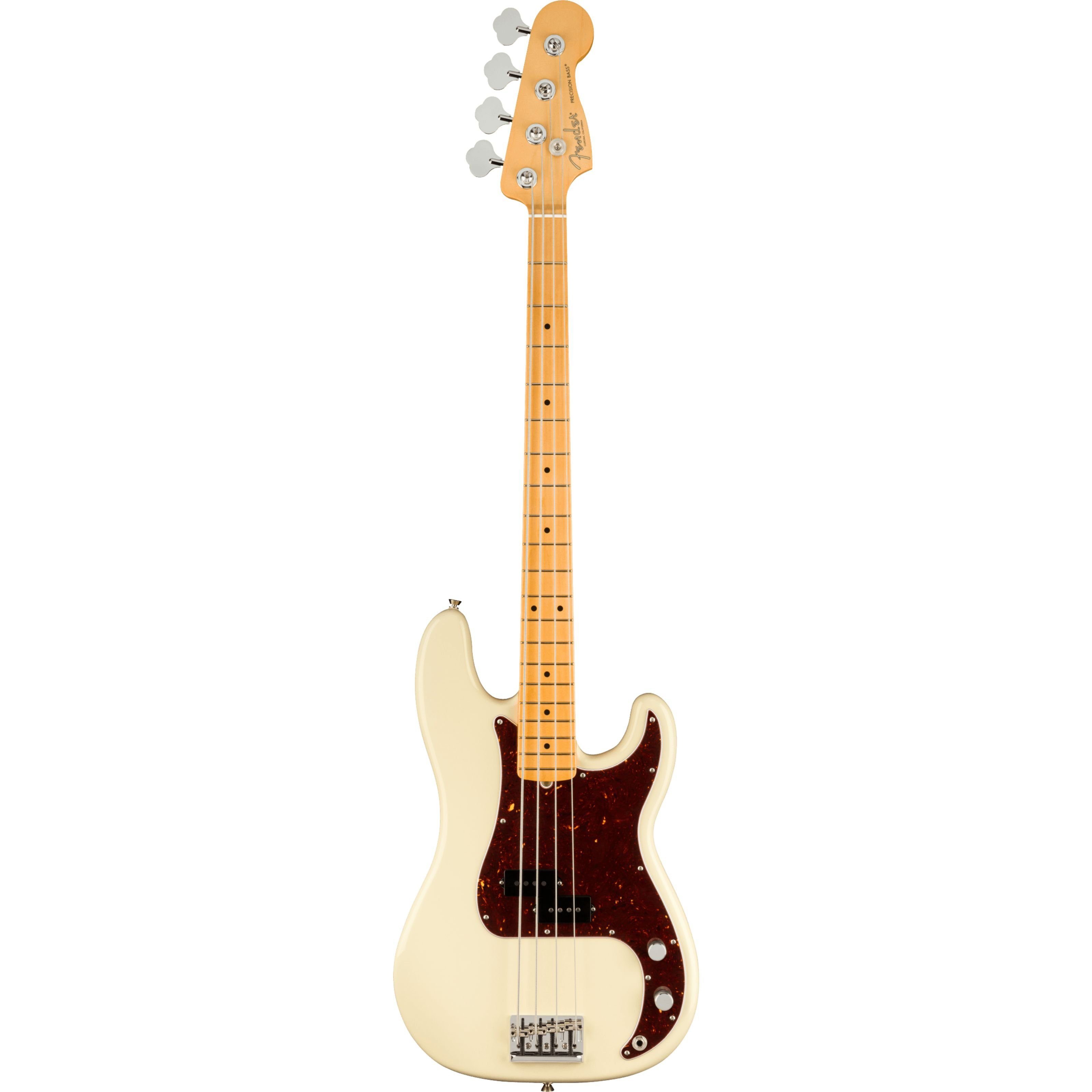 Fender E-Bass, E-Bässe, 4-Saiter E-Bässe, American Professional II Precision Bass MN Olympic White - E-Bass