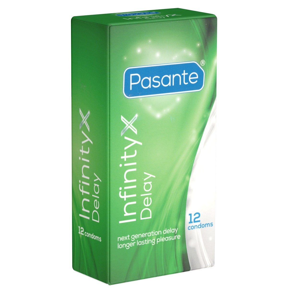 Pasante Kondome InfinityX (Delay) aktverlängernde Spezial-Kondome Packung mit, 144 St., länger durchhalten, optimale Befriedigung