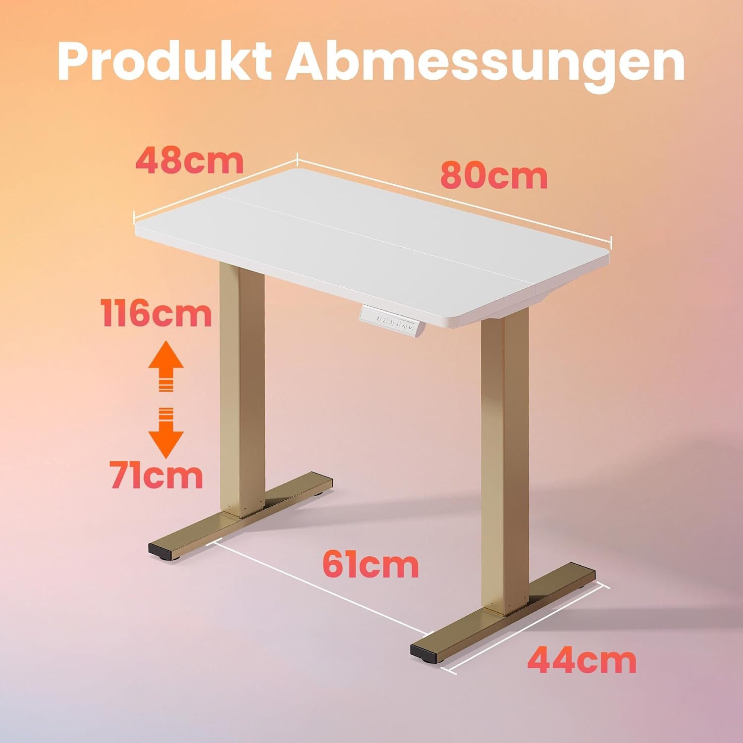 Huanuo Schreibtisch Elektrisch Höhenverstellbarer Schreibtisch günstig online kaufen