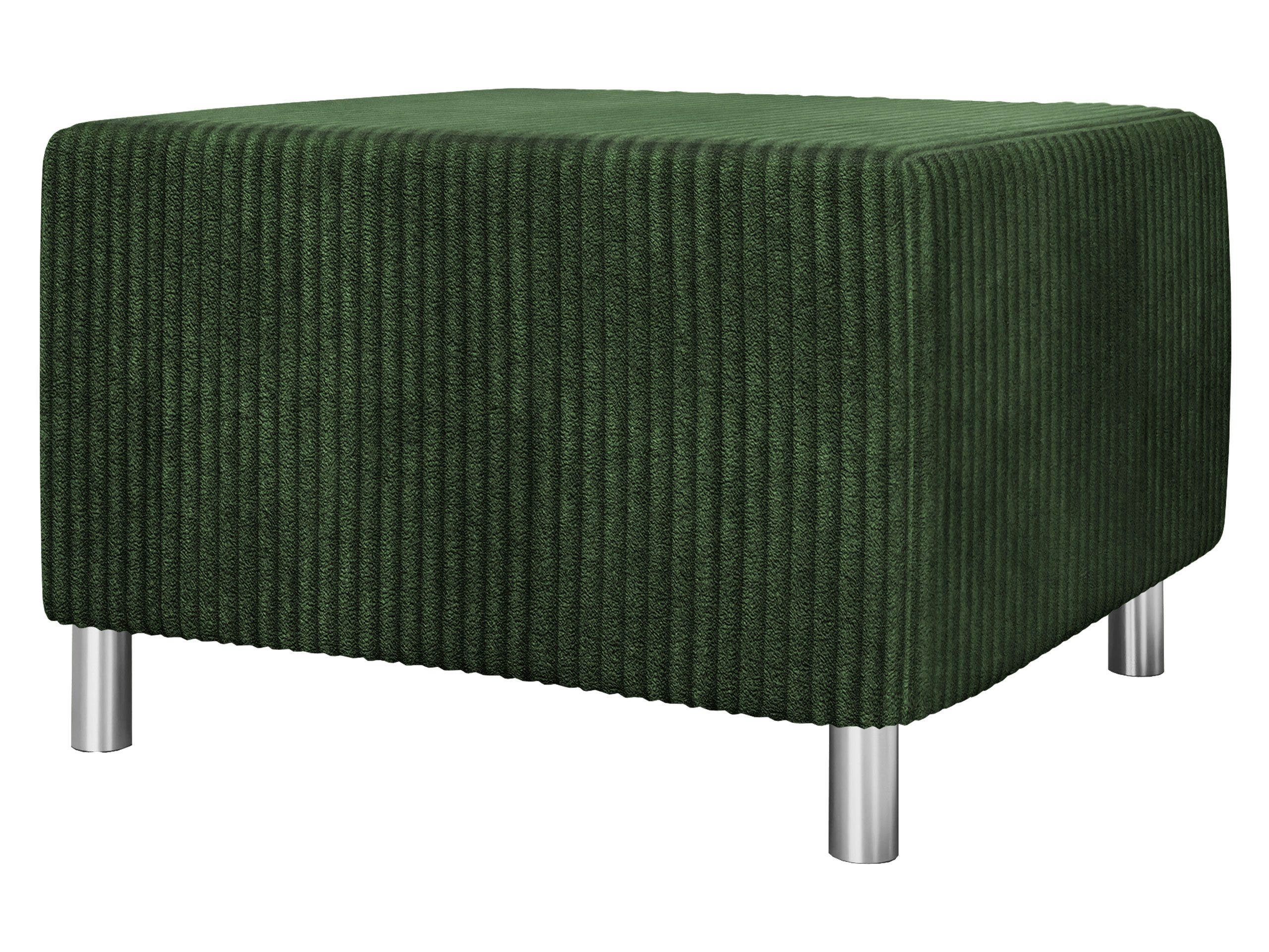 MIRJAN24 Polsterhocker Dover Cord, 65x56x42 cm