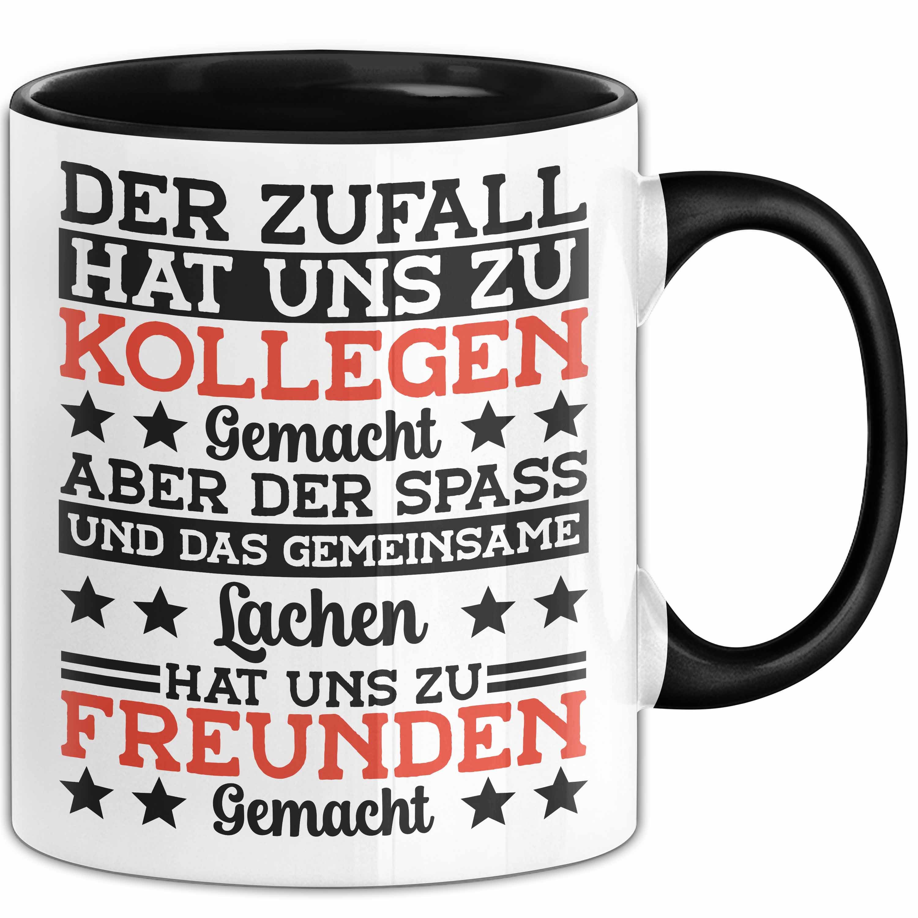 Trendation Tasse Kollege Kollegin Tasse Geschenk Bester Kollege Geschenkidee Der Zufall, Keramik