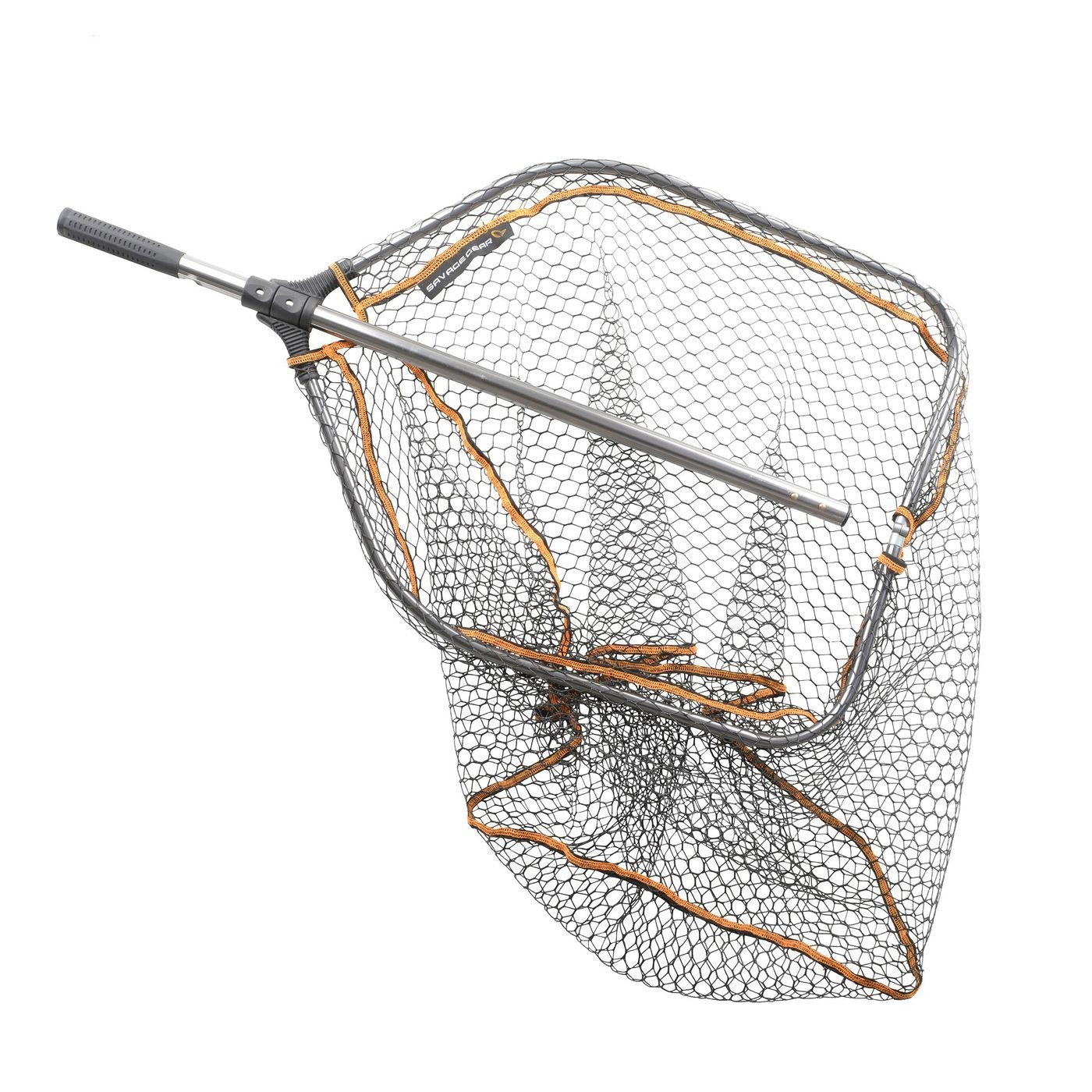 Savage Gear Angelkescher Savage Gear Pro Folding Rubber Large Mesh Landing Net L Kescher