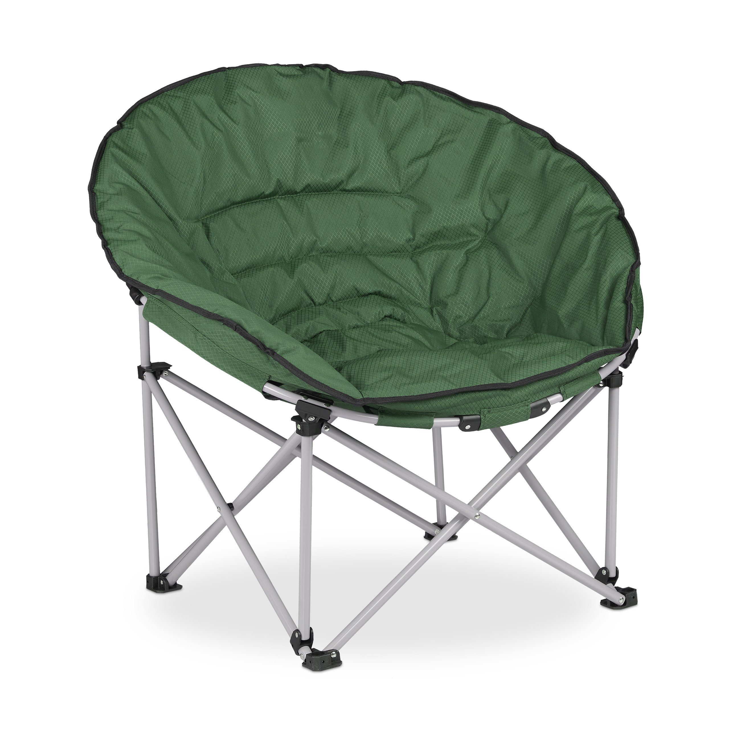Chair dunkelgrün relaxdays Campingstuhl Moon