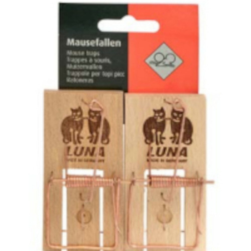 DeuFa Fallen-Produktions- und Vertriebs GmbH Schlagfalle Mäusefallen LUNA 2 Stück