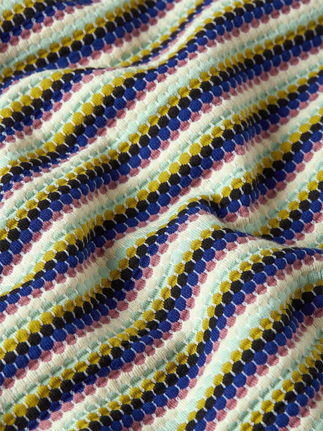 King Louie Kurzarmshirt Double V Top Beebop Stripe - Strickshirt Damen - gestreiftes Shirt
