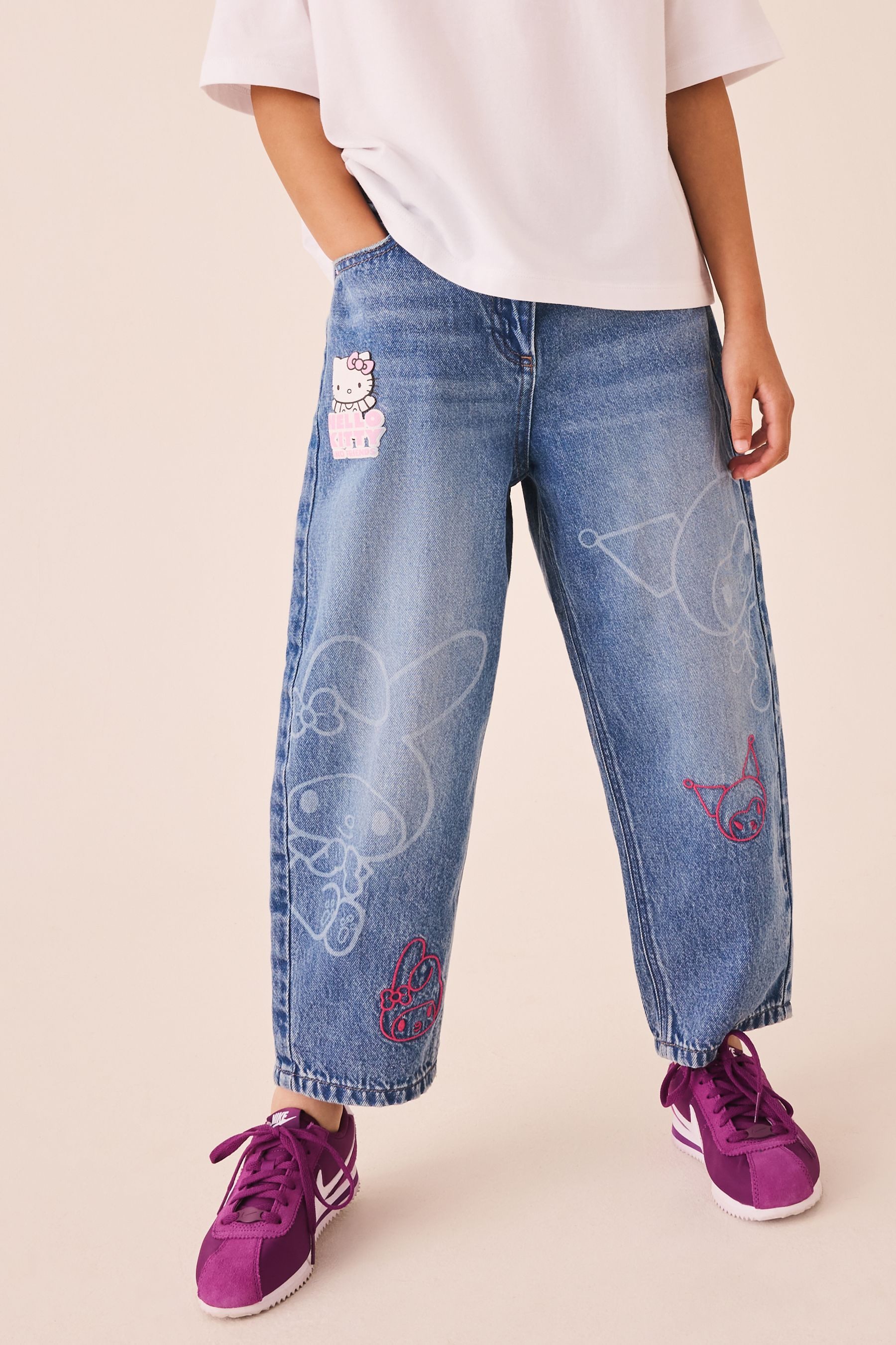 Weite Jeans Jeans mit weitem Bein