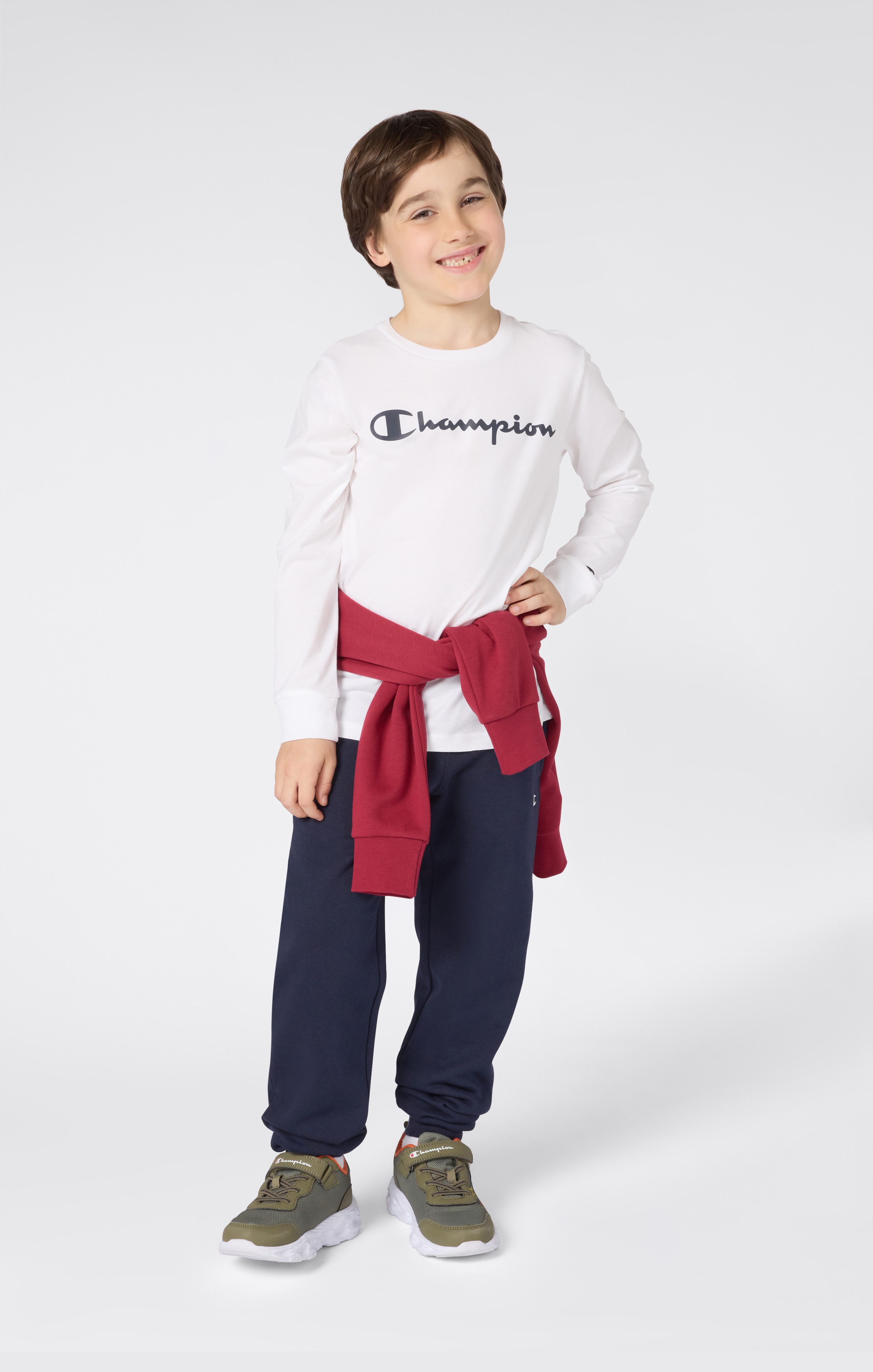Champion Langarmshirt SPORTWEAR LONG SLEEVE Standard Fit Langarmdesign, aus Baumwolle, mit Rundhalsausschnitt, normale Länge