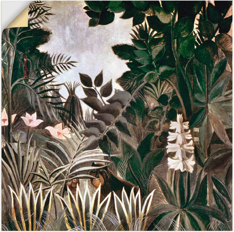 Artland Wandbild Dschungel, 1909, Wald (1 St), als Leinwandbild, Wandaufkleber in verschied. Größen