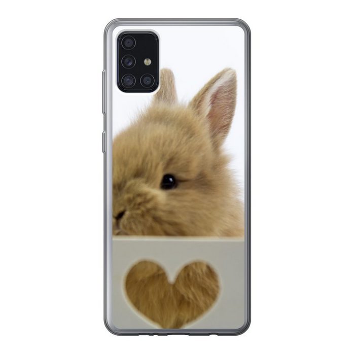 MuchoWow Handyhülle Tiere - Kaninchen - Vogel Handyhülle Samsung Galaxy A52 5G Smartphone-Bumper Print Handy