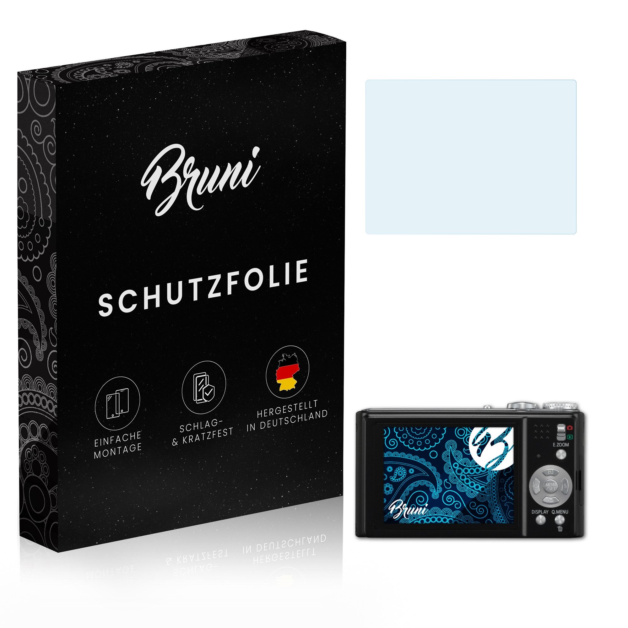 Schutzfolie Glasklare Displayschutzfolie für Lumix DMC-ZX1