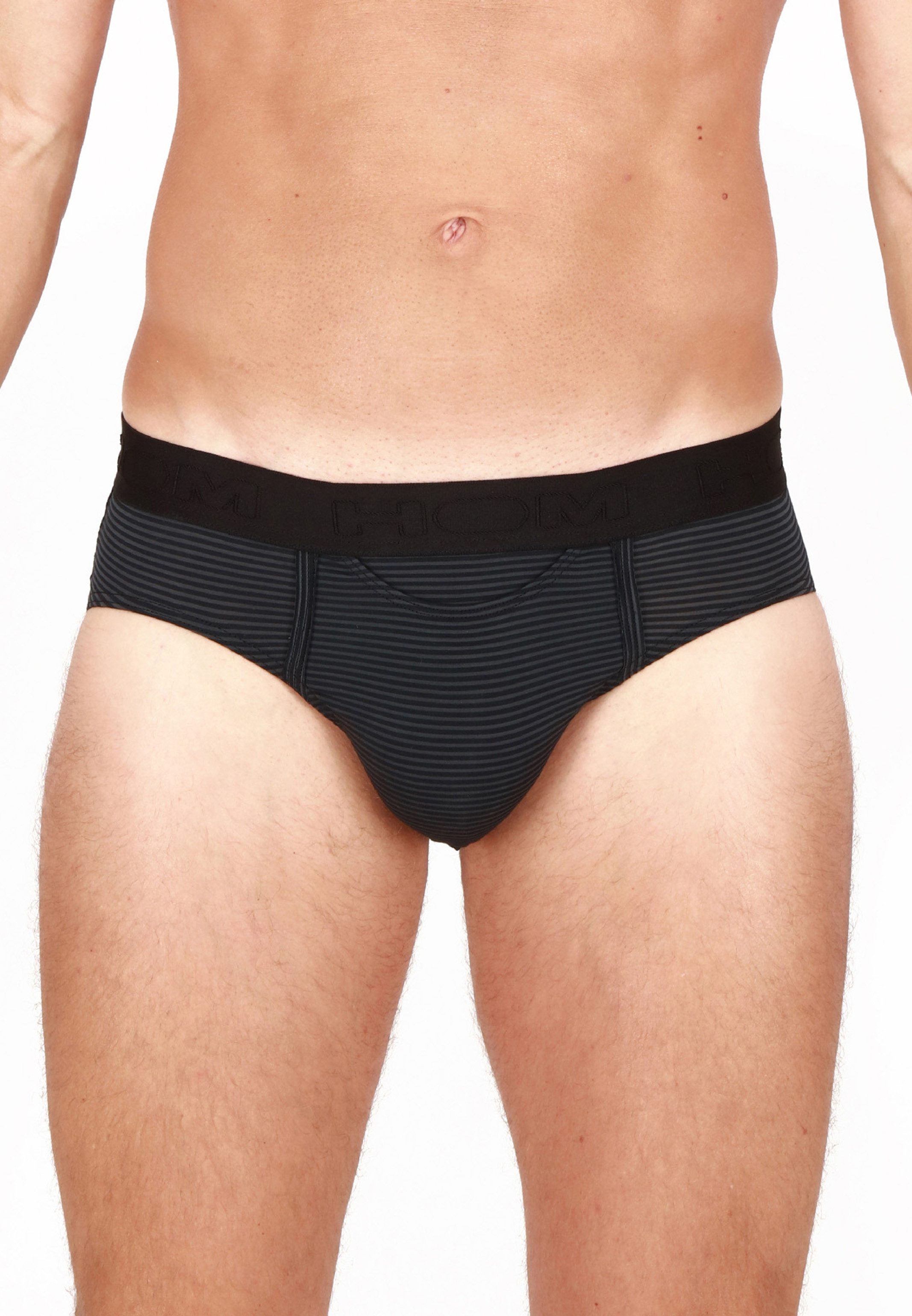 Hom Slip HO1 Simon (1-St) Mini Slip / Unterhose - mit Eingriff - Modisches Streifenmuster