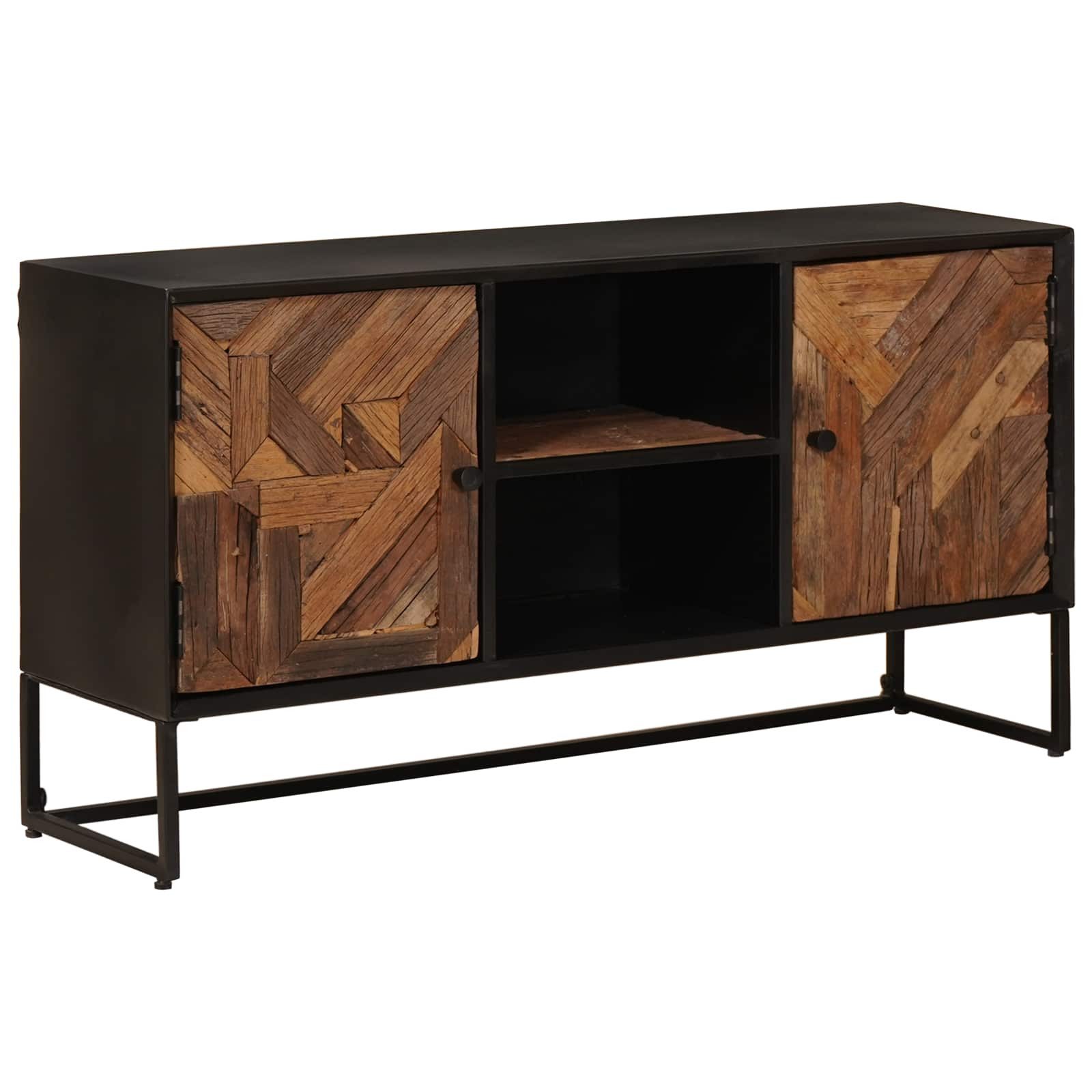 vidaXL Sideboard Sideboard 105 x 30 x 55 cm Massiv Holz und engineered Wood (1 St)
