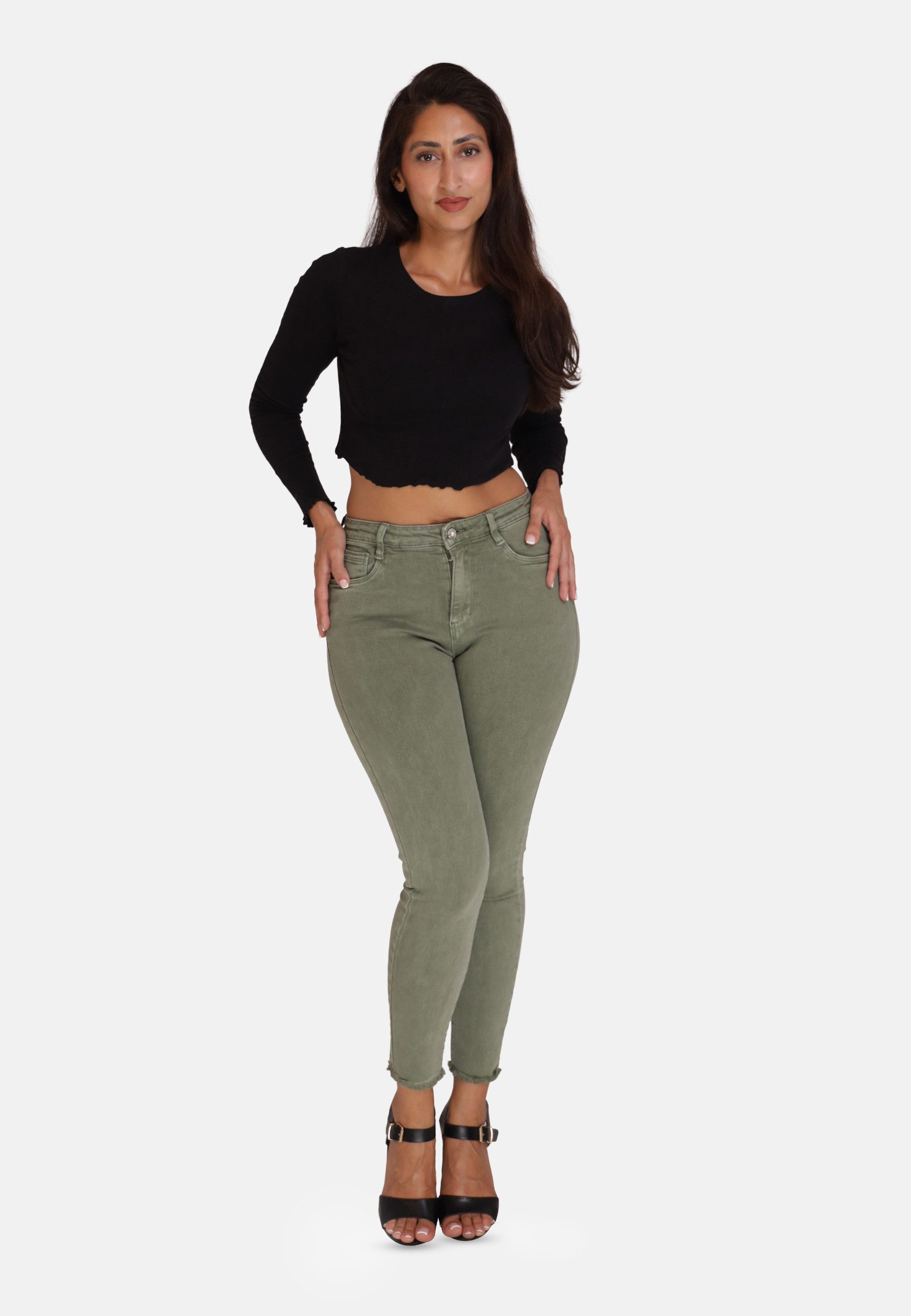 Elara High-waist-Jeans Elara Damen Highwaist Push-Up günstig online kaufen