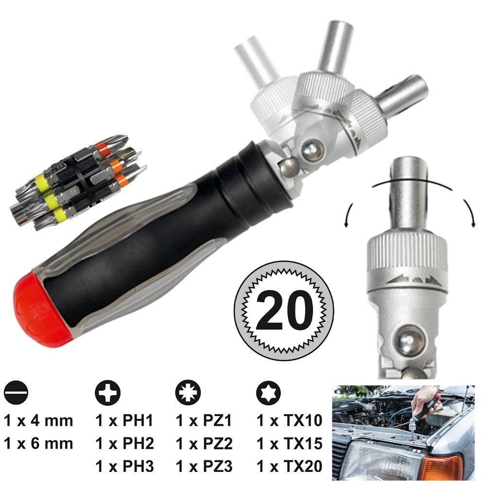 Connex Bit-Schraubendreher Храповикіschraubendreher mit Gelenk COXB364015