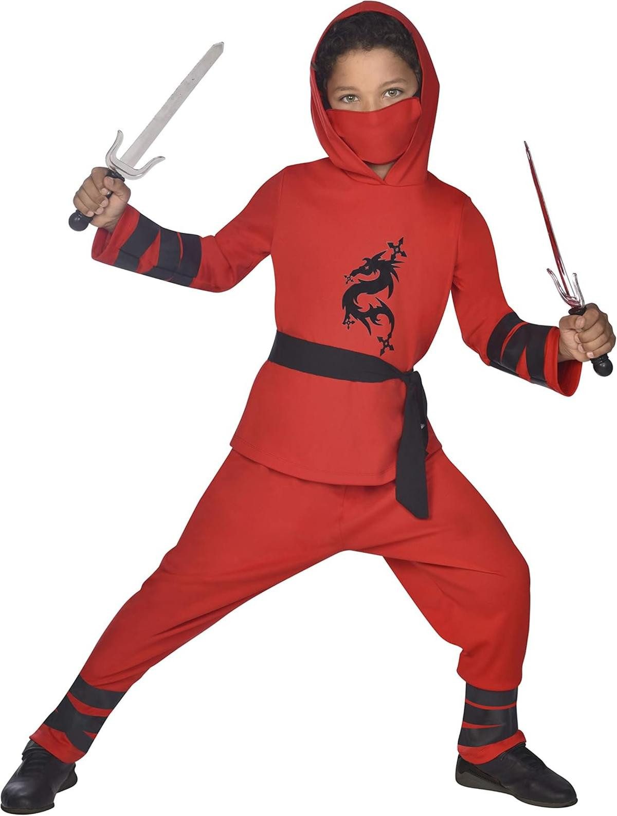 Kostüm amscan Ninja Krieger Kostüm für Kinder 12-14 Jahre Fasching Karneval