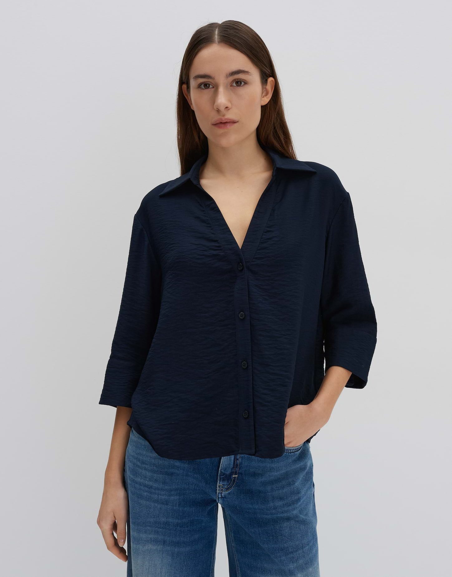 someday Hemdbluse ZEMILY Loose aus strukturierten günstig online kaufen