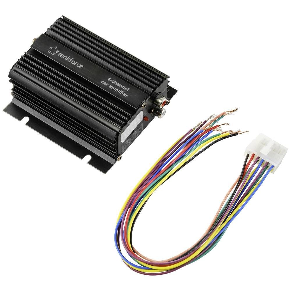 Renkforce 200 W 4-Kanal Auto-Verstärker Auto-Subwoofer (Bluetooth®-/USB-Audiowiedergabe, Lautstärke-/Bass-/Höhen-Regelung) – Bild 5 von 5