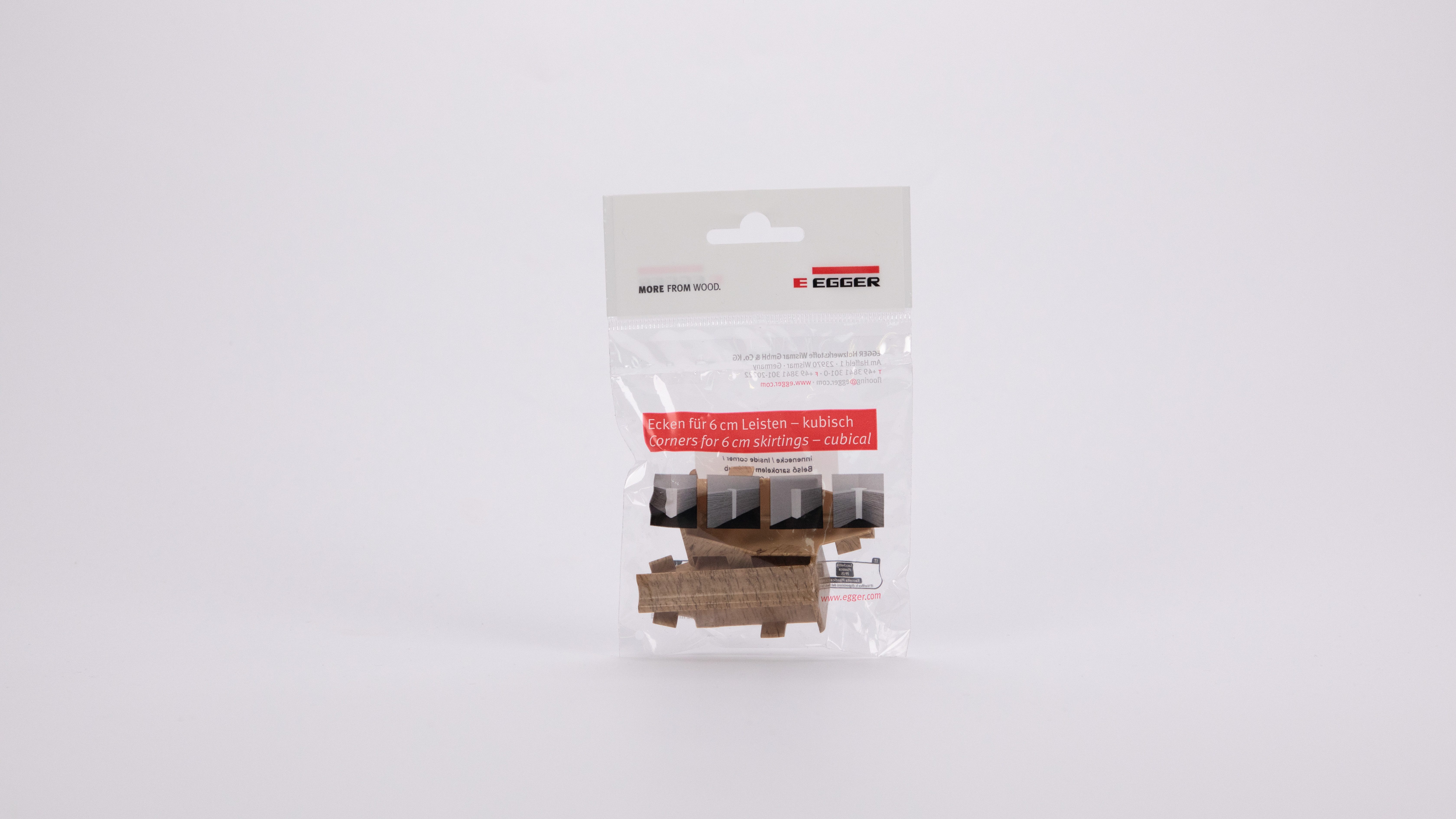 EGGER Sockelleisten-Innenecke Eiche natur, L: 1.6 cm, H: 5.9 cm, 2-St., neues kubisches Profil; 2 Stück